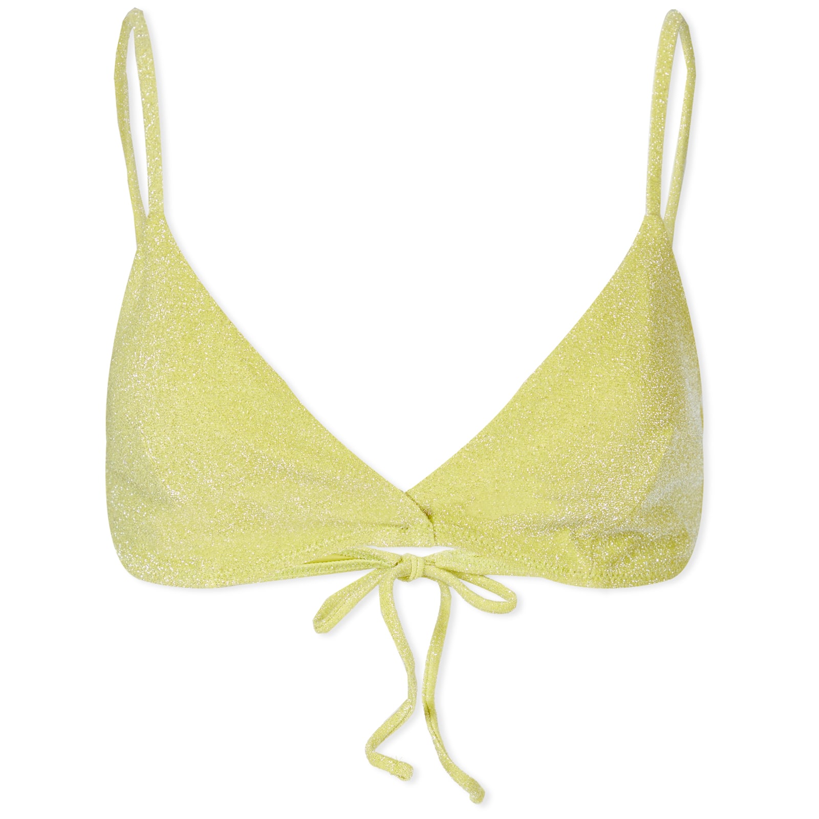 Samsøe Samsøe Alyssa Glitter Bikini Top Acid Green END. (GB)