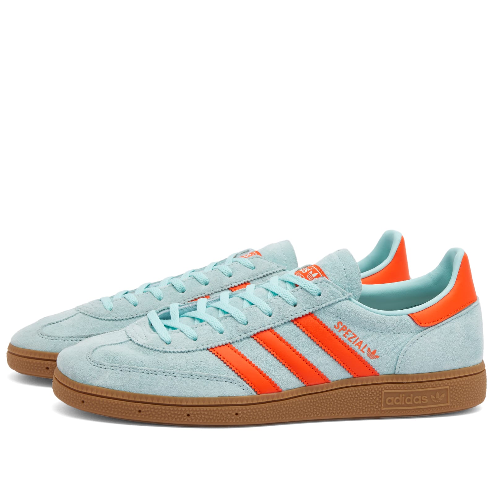 Adidas Semi Flash Aqua/Impact Orange/Gum Handball Spezial Uk Size 7