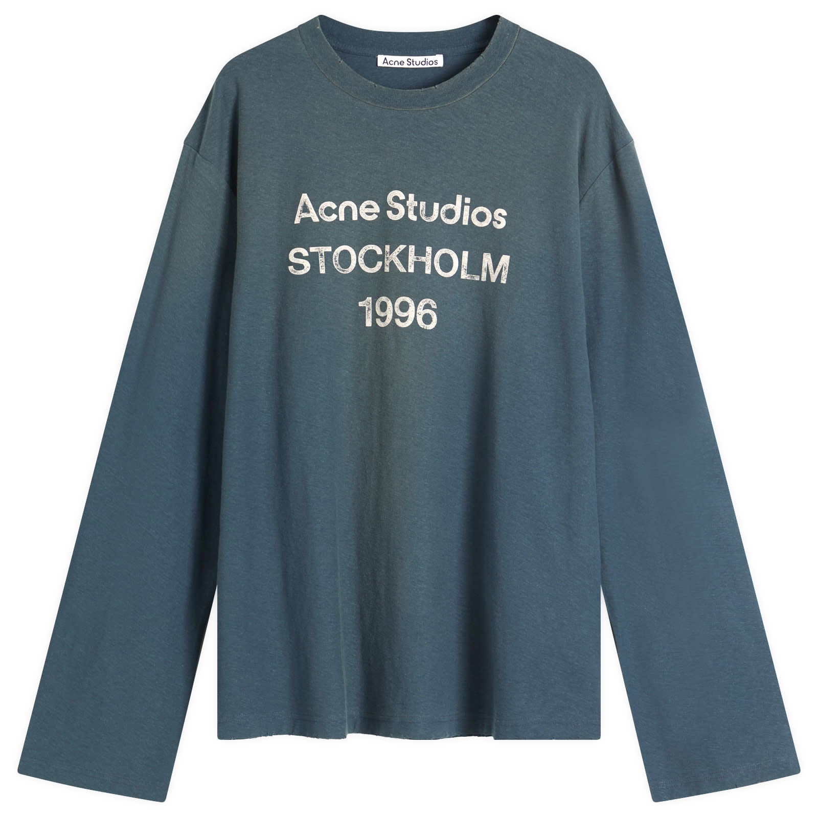 【Acne Studios】Edden 1996 長袖 Tシャツ（ディープブルー） Acne Studios 1996 Edden Long Sleeve T-Shirt Deep Blue | END
