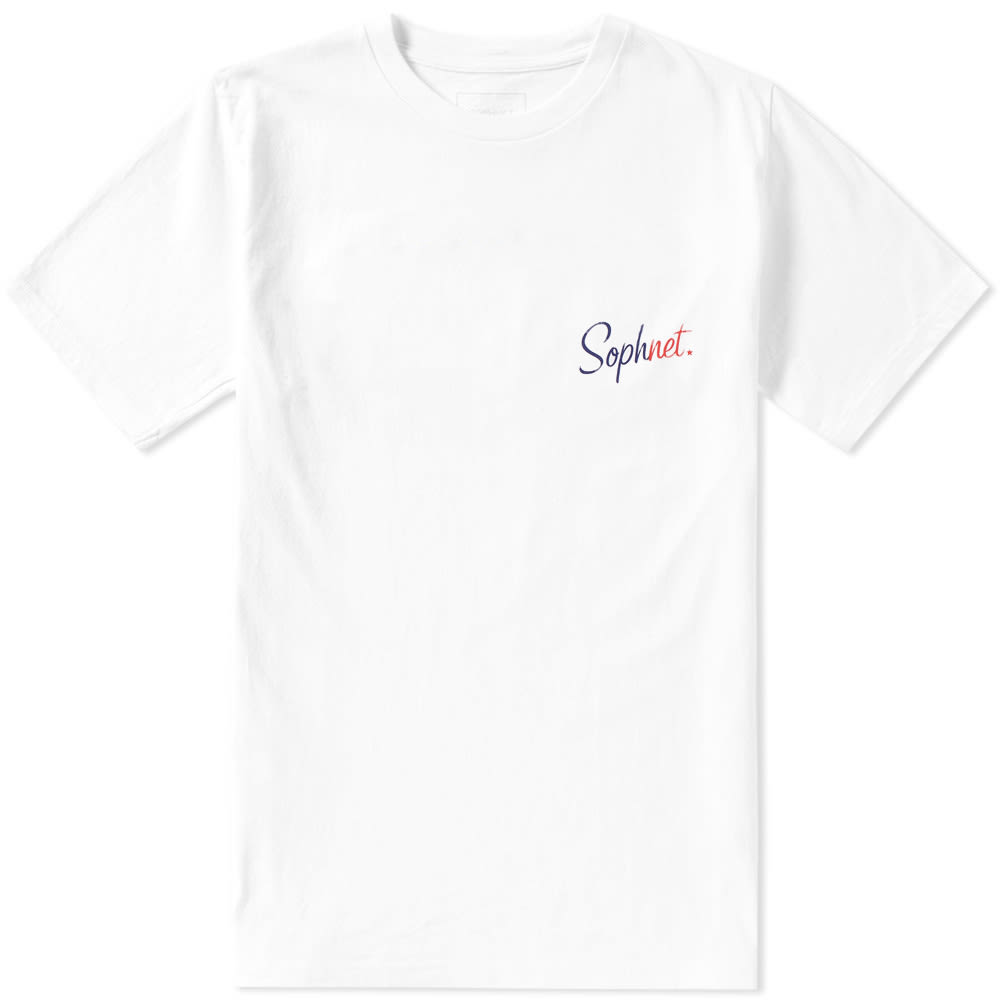 The Two Tone Logo Tee by SOPHNET. sees its Japanese made cotton construction decorated with bright logo prints to the front and back. This wearable piece will slot seamlessly into your wardrobe rotation and is finished neatly with a woven logo tab to the back and a ribbed knit to its crew neckline.

100% Cotton
Printed Logo to the Chest & Back
Woven Logo Tab to the Back
Made in Japan