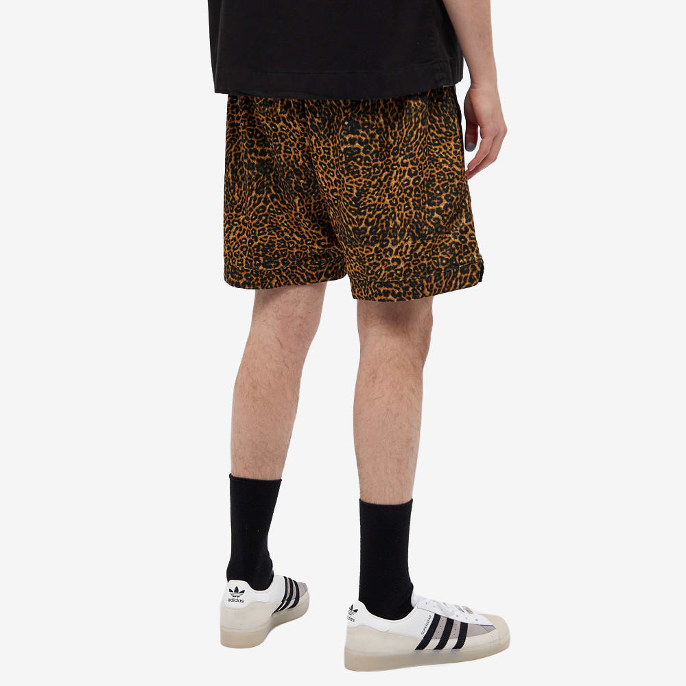 leopard print adidas shorts
