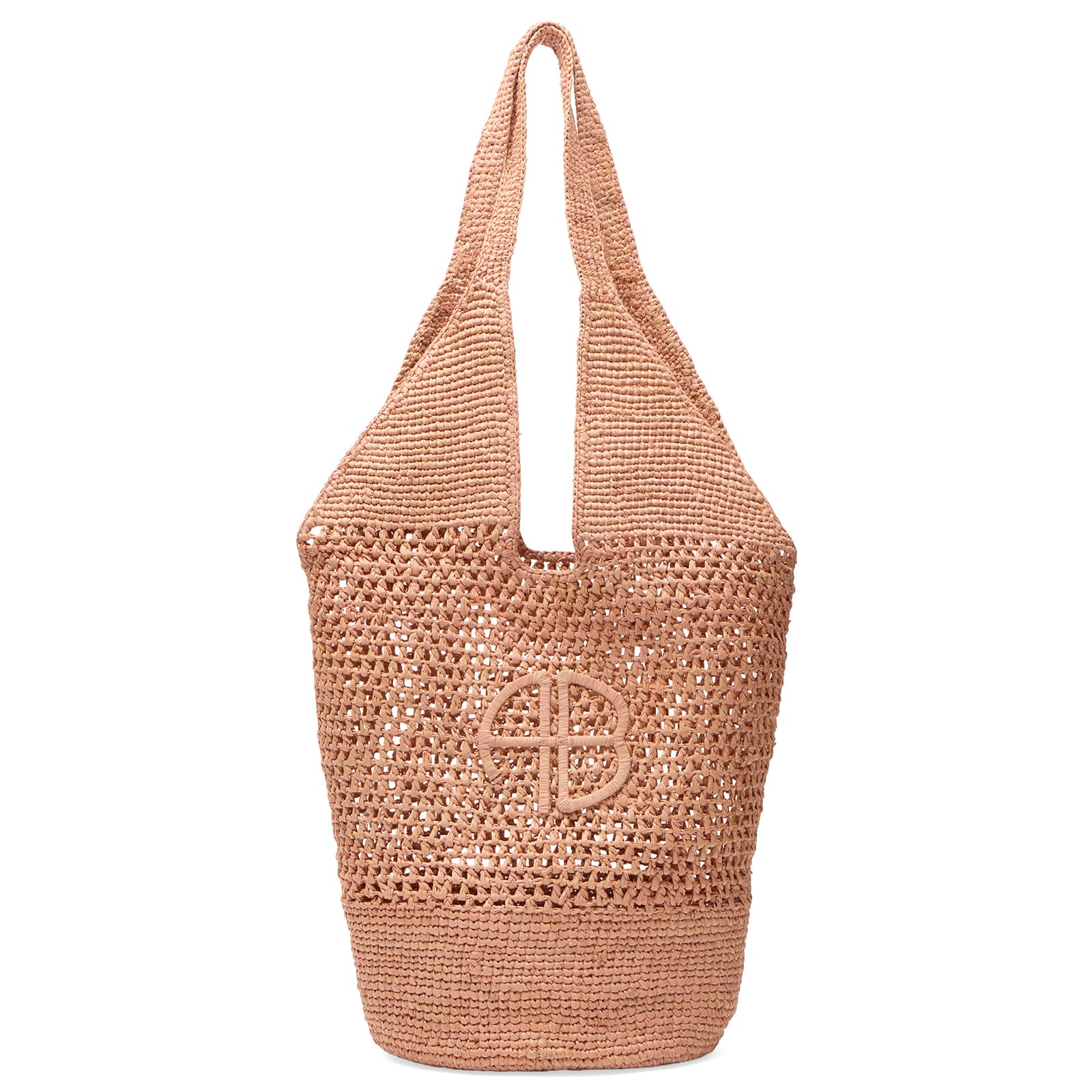 Anine Bing Women's Leah Logo Hobo Bag in Pink 