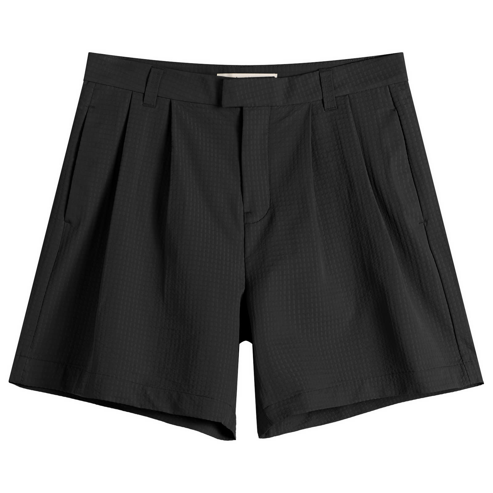 about:blank Men’s Textured Shorts Black