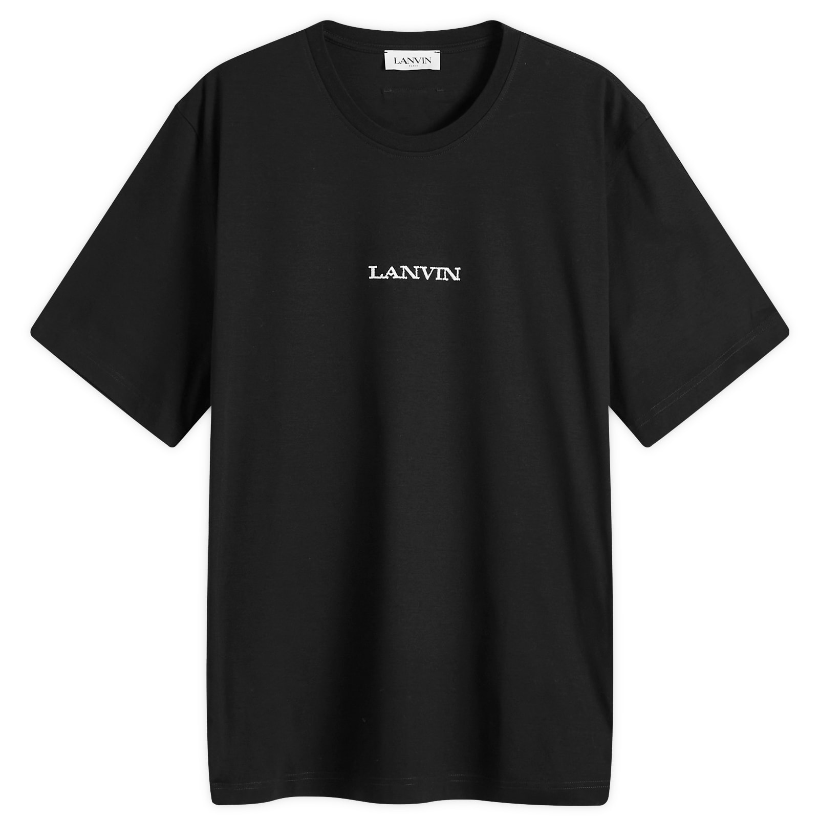 【LANVIN】 在庫あり ☆BOUCLETTE ロゴ Tシャツ☆ Lanvin Bouclette Embroidered T-Shirt Black | END. (SG)