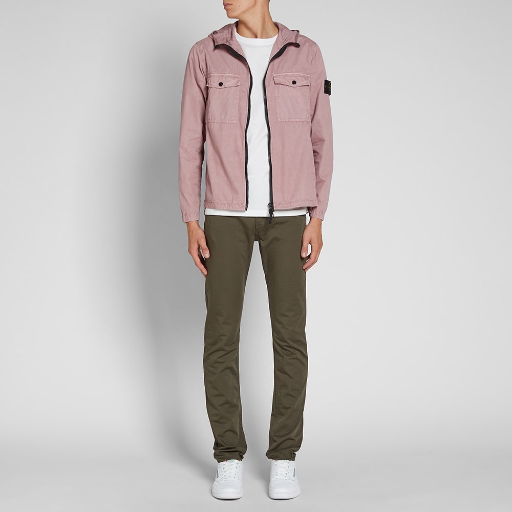 blue stone island parka