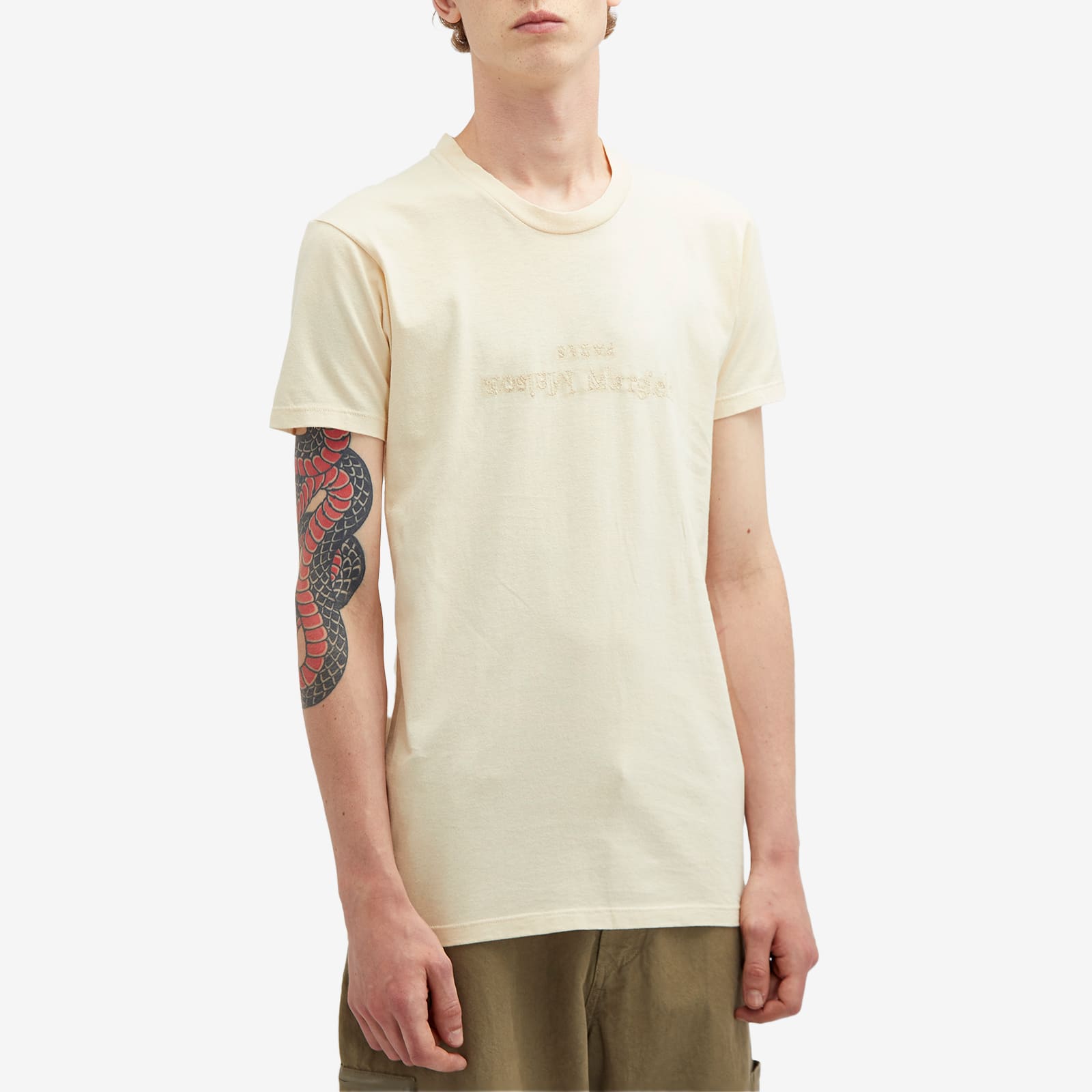 Tシャツ・カットソー MAISON MARGIELA Men T Shirts S24575 S50GC0704 150 YELLOW Maison Margiela Double-layer T-shirt | Yellow | FARFETCH
