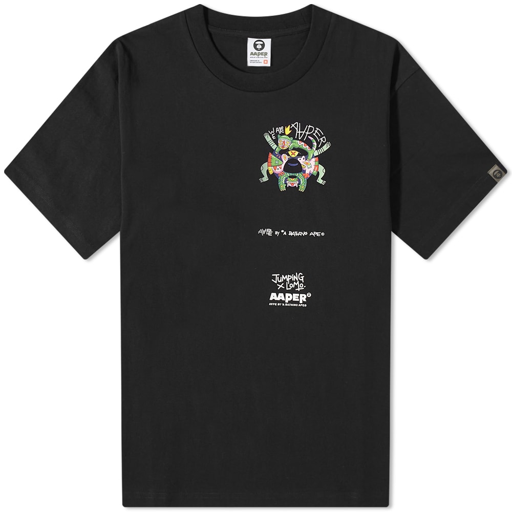 AAPE x Jumping Lomo Kilo TShirt Black END.