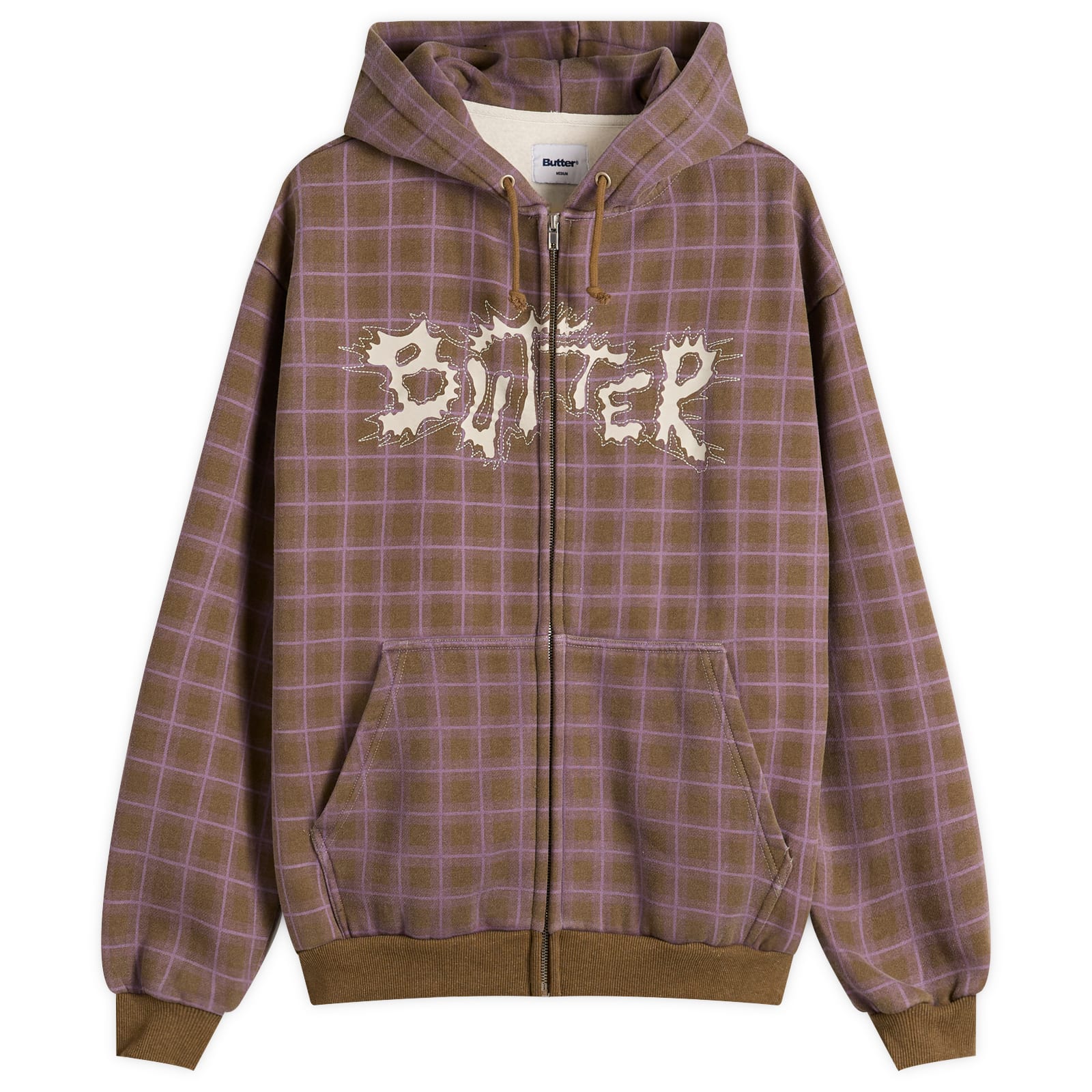 Butter Goods Men’s Eruption Zip Hoodie Plaid