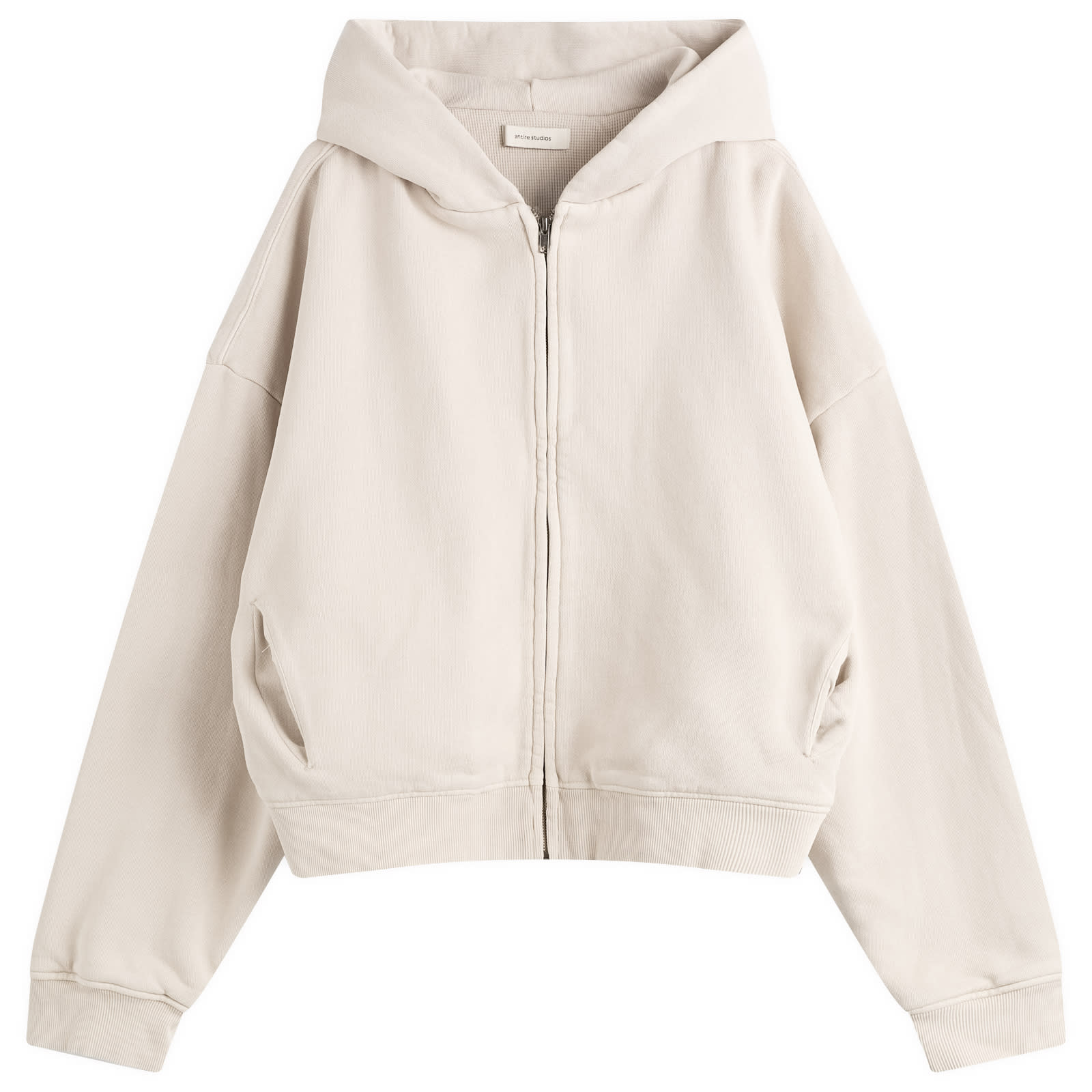 Entire Studios Men’s Thermal Waffle Hoodie Offwhite
