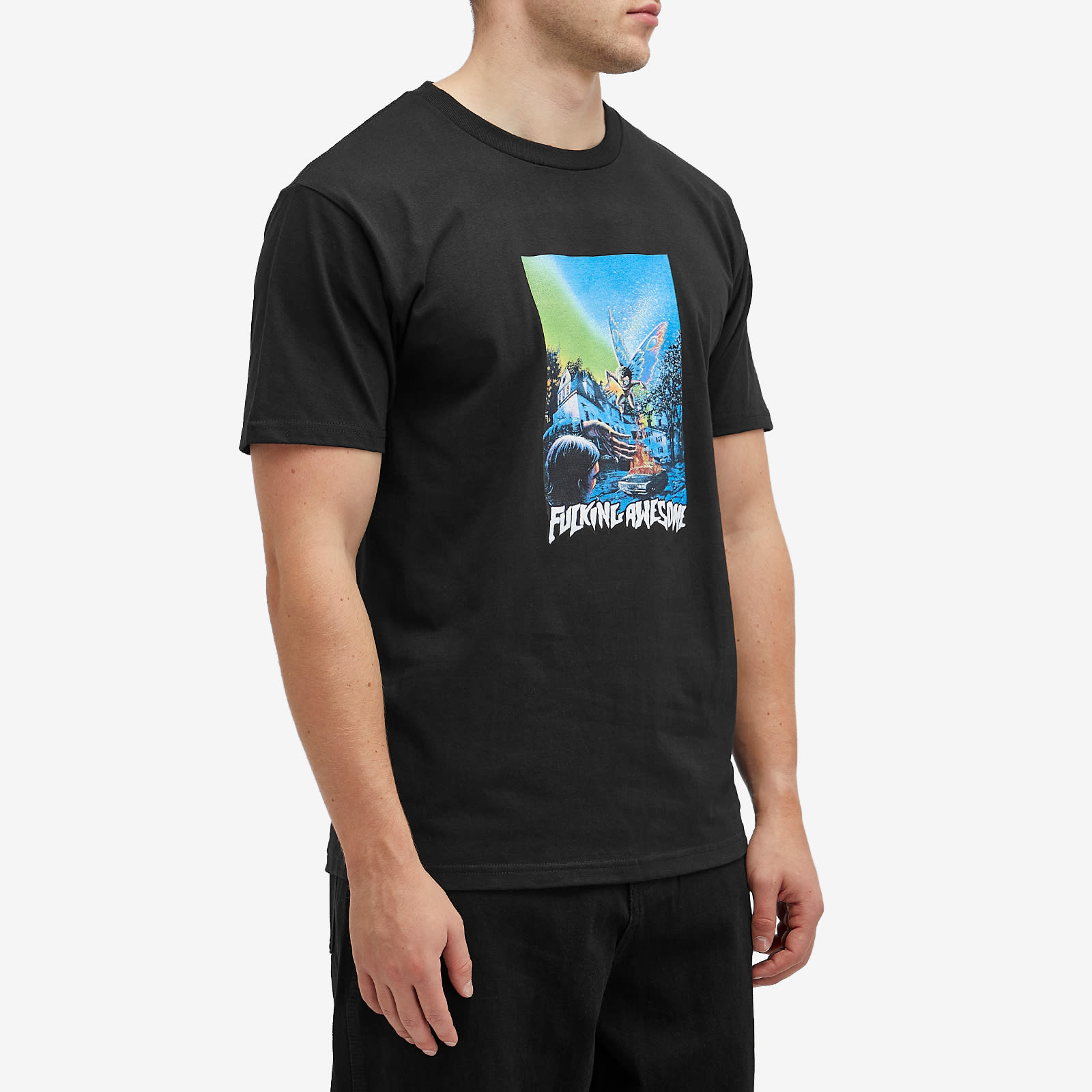 【FUCKING AWESOME】 HAWTHORNE TEE BLACK Fucking Awesome Men's Hawthorne T-Shirt Black - Curated Menswear