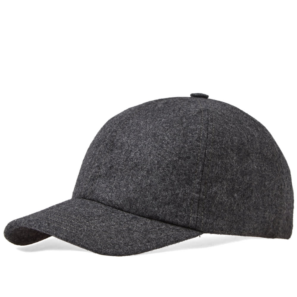 Grey black flannel cap Clearance