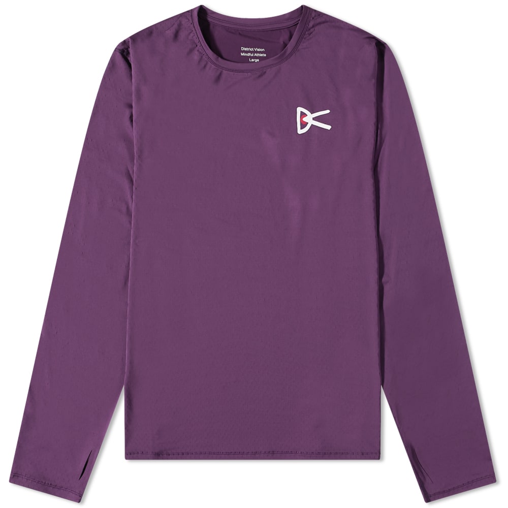 District Vision Long Sleeve Air-Wear T-Shirt Nightshade | END. (KR)