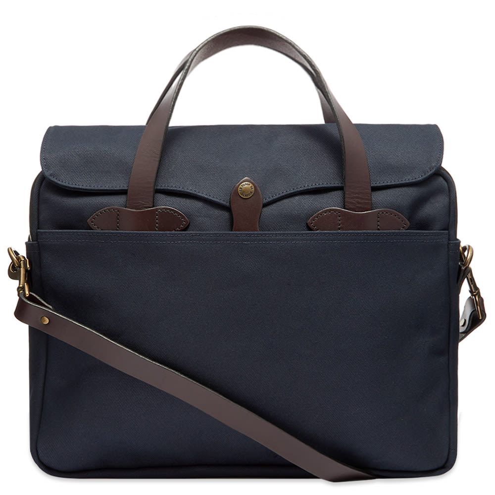 filson briefcase navy