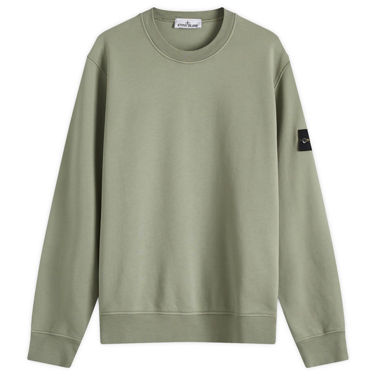 Stone Island Garment Dyed Crew Neck Sweatshirt Sage | END. (US)