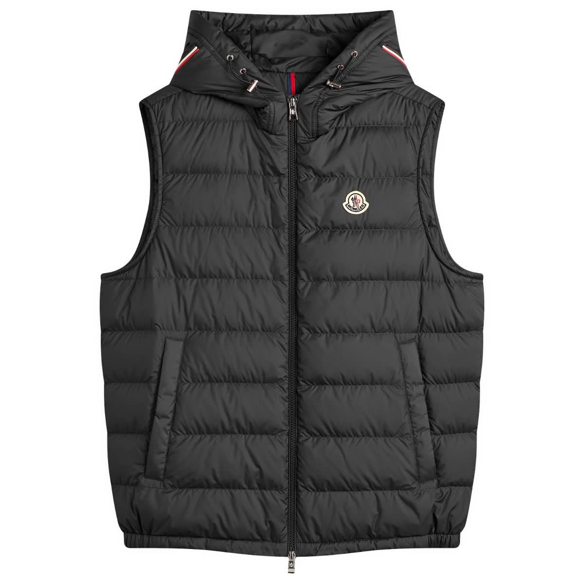 Moncler Men's Larci Rip Stop Vest Black - Curated Menswear