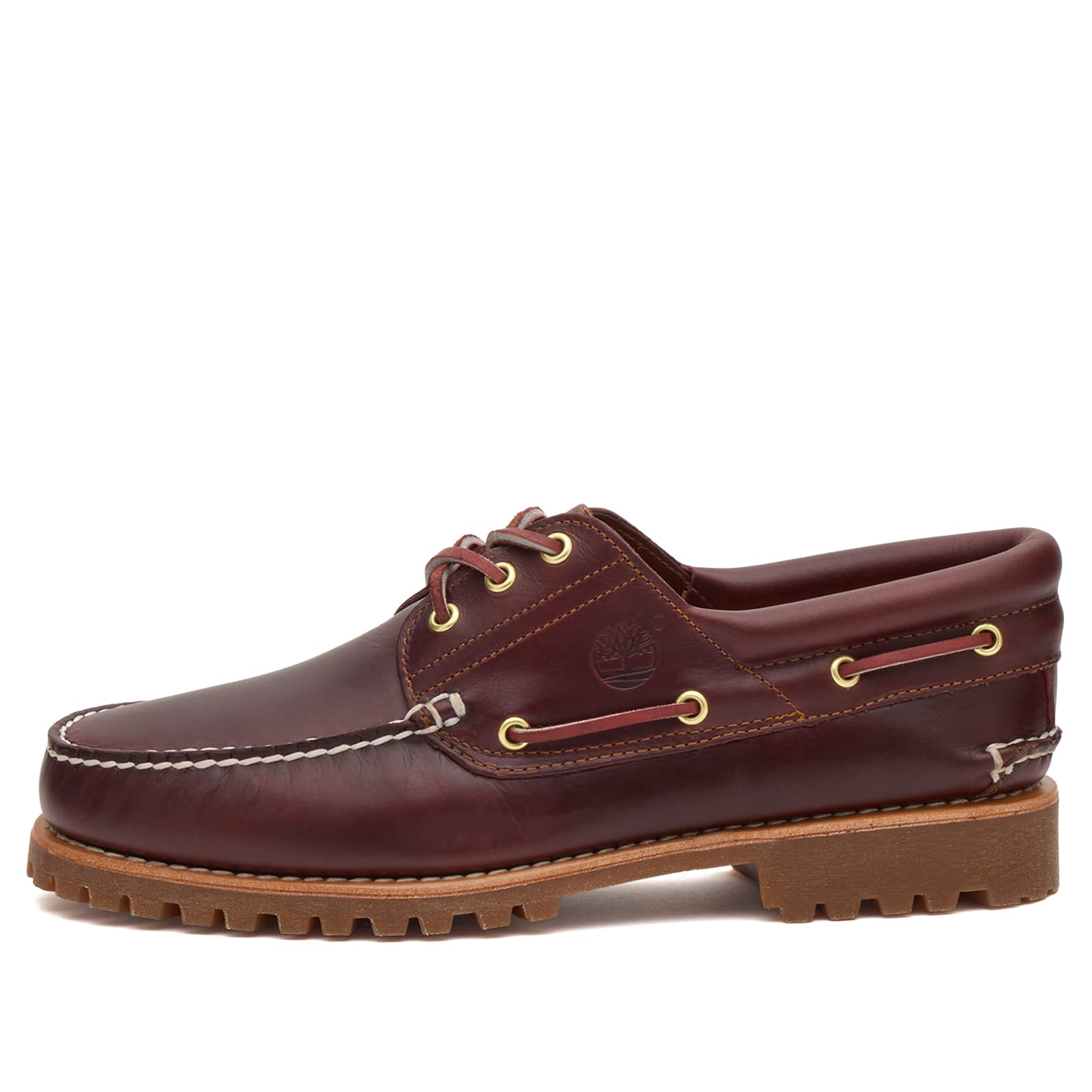 Timberland Men's Burgundy Full Grain Authentic 3 Eye Classic Lug Shoe