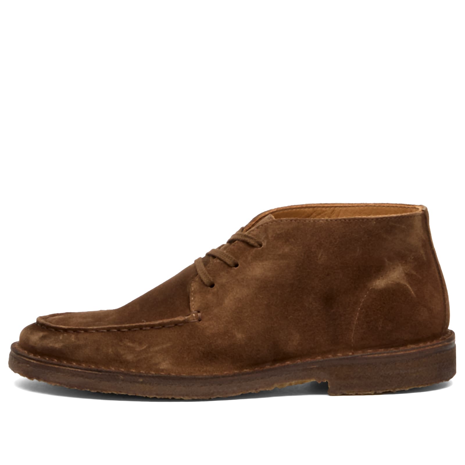 Drake’s Men’s Crosby Moc Toe Chukka Boots Brown Suede