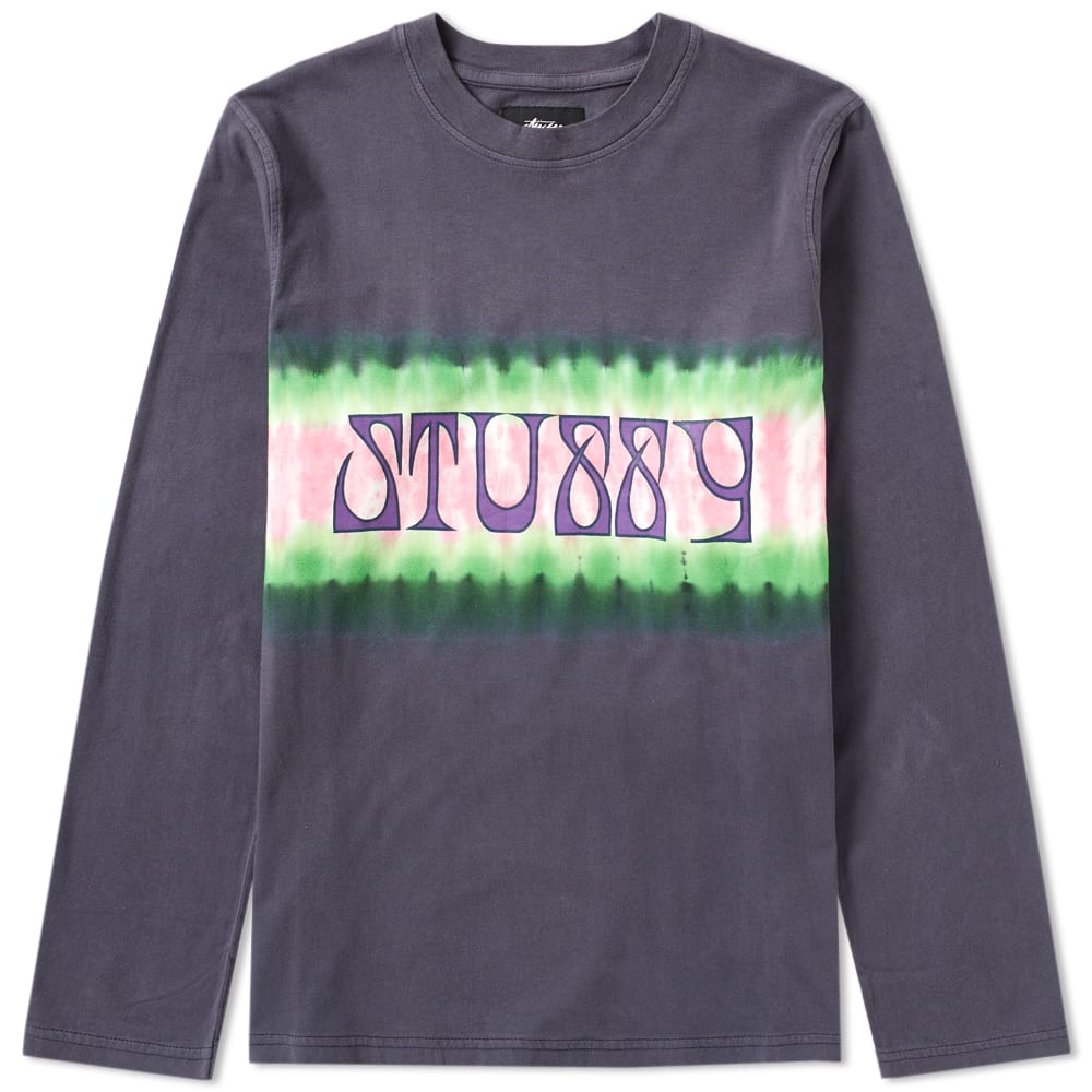 Stussy Long Sleeve Tie Dye Stripe 