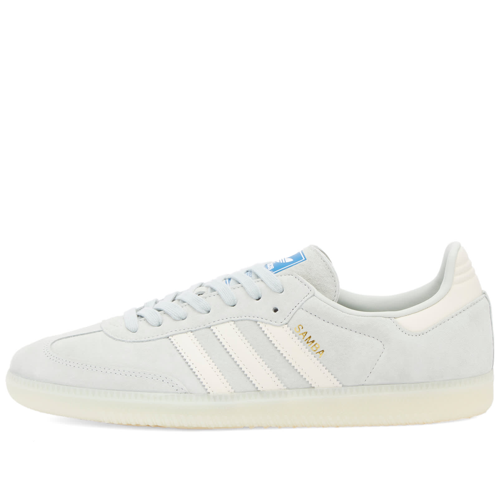 Adidas SAMBA OG Wonder Silver, Chalk White & Off White | END