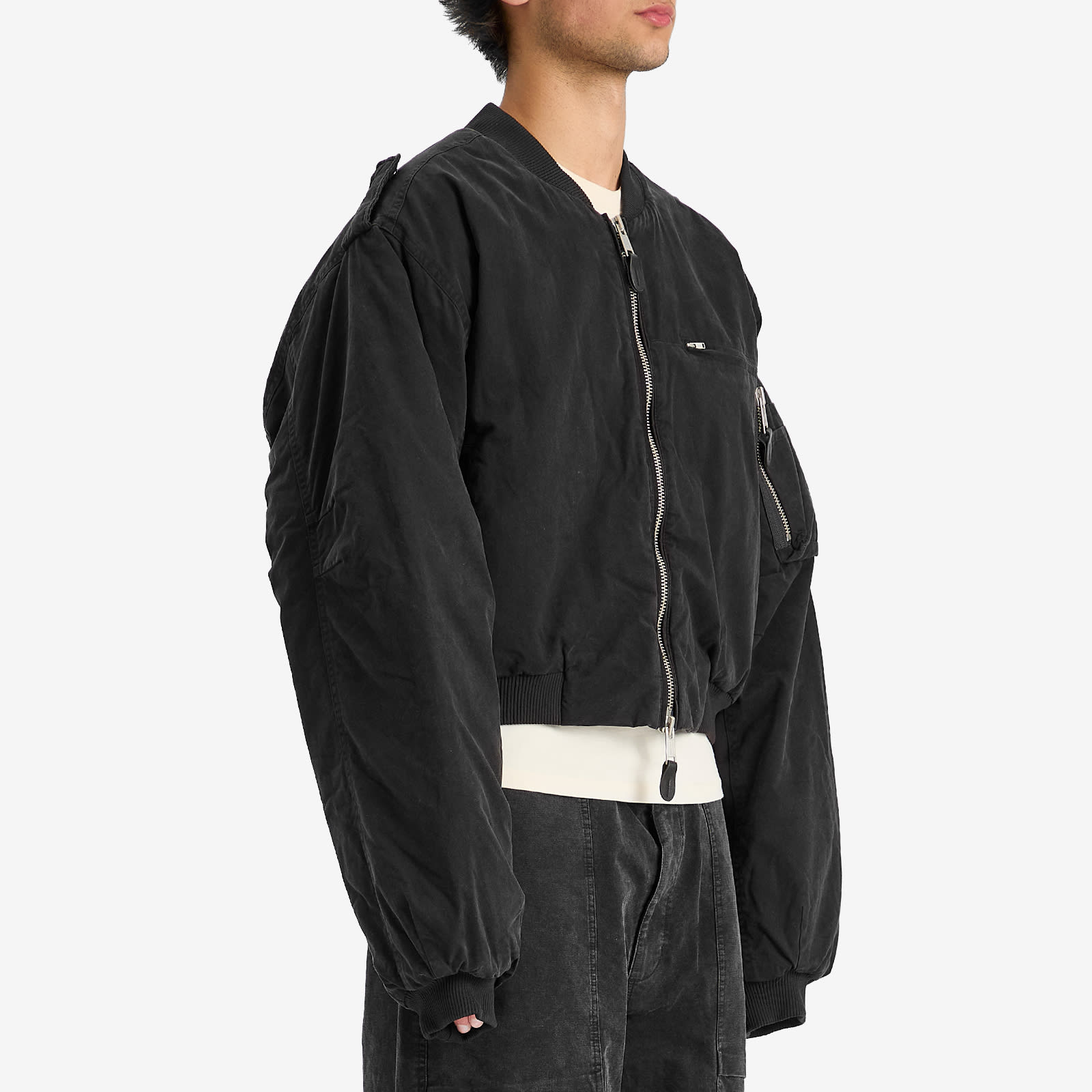 Entire Studios Men's A-4 Bomber Jacket Iron - Curated Menswear