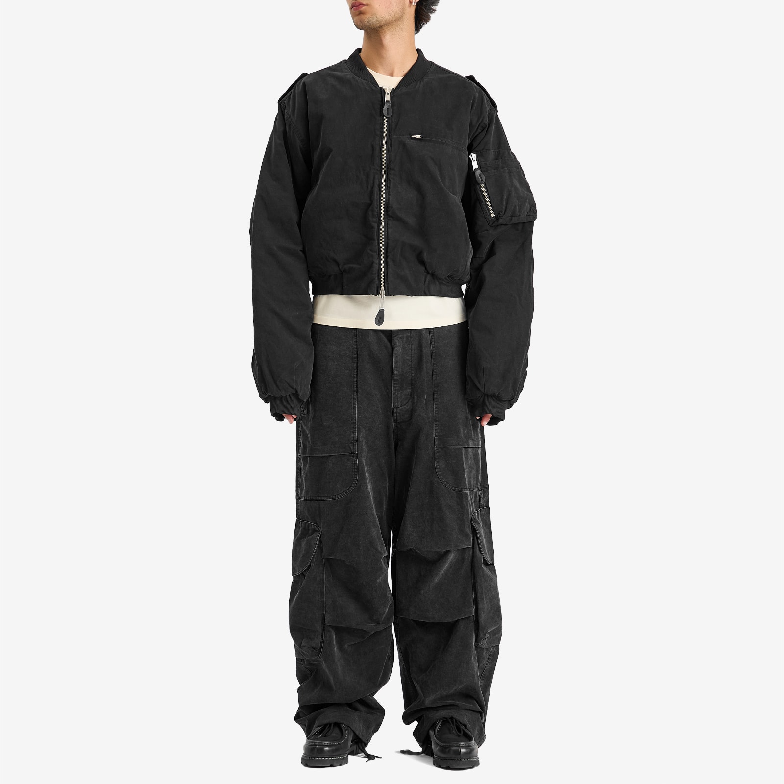 entire studios A-4 bomber ジャケット　IRON M Entire Studios Men's A-4 Bomber Jacket Iron - Curated Menswear