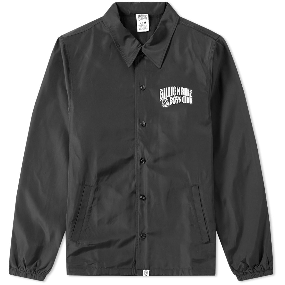 The brainchild of Pharrell Williams and Japanese design star, Nigo, Billionaire Boys Club is a top name in the world of premium streetwear.
The Astronaut Coach Jacket sees its full nylon construction decorated with screen printed graphics to the chest and back. Dual welt pockets, elasticated cuffs and a drawstring to the waistband finish this street staple piece, ideal for layering come rain or shine. 

100% Nylon
Screen Printed Graphics
Woven Logo Tab to the Hemline
Press Stud Fastenings 
Elasticated Cuffs 
Drawstring Adjustable Waistband
Dual Welt Pockets to the Front