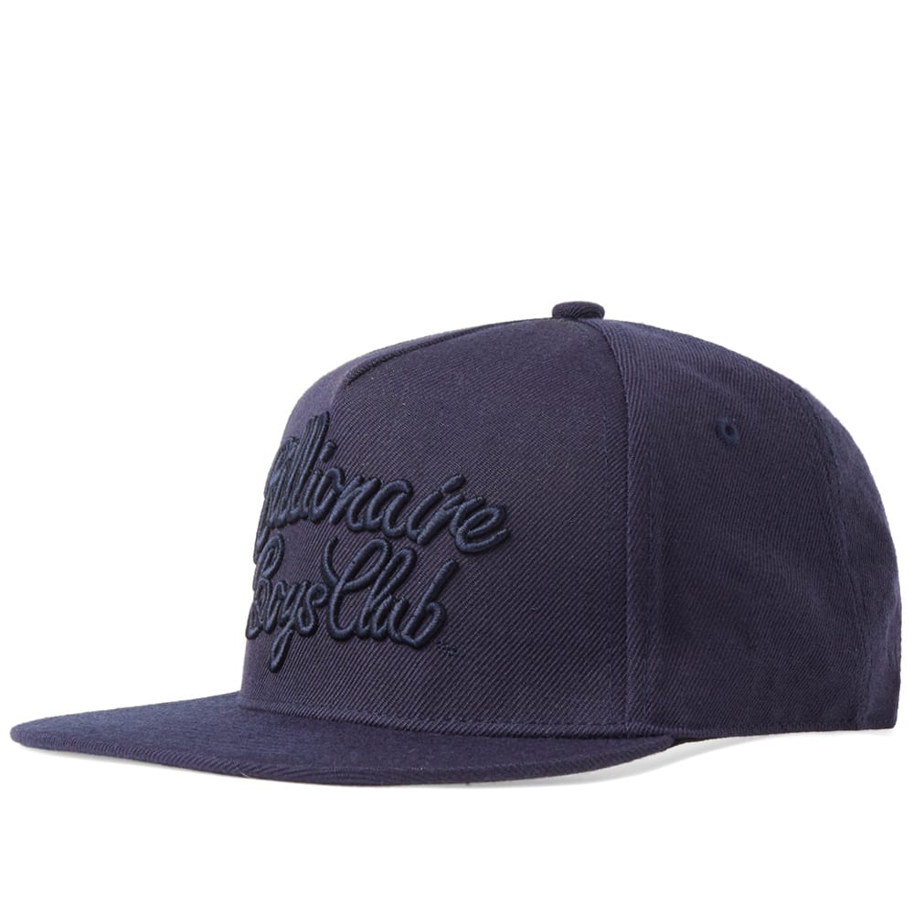 Renowned for graphic-emblazoned streetwear, Japanese outfit Billionaire Boys Club deliver a variety of bold branding to wardrobe essentials. The Script Snapback Cap sees the brand's distinctive logo embroidered to a classic six panel cap, styled with a reinforced peak and a plastic snapback closure.

Wool Blend
Tonal Embroidered Script Logo
Reinforced Stitch Peak
Plastic Snapback