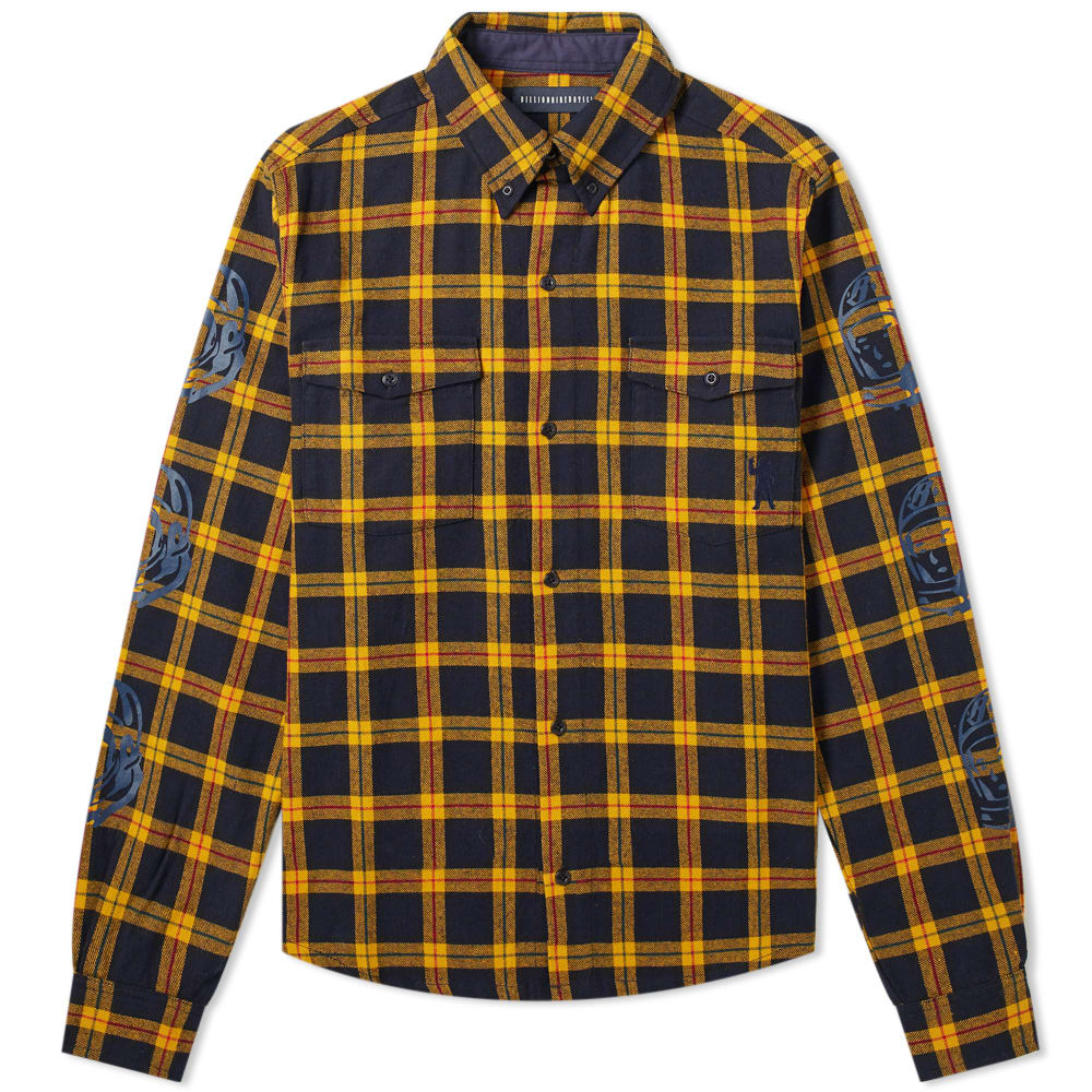 Billionaire Boys Club Helmet Check Shirt Golden Yellow | END.