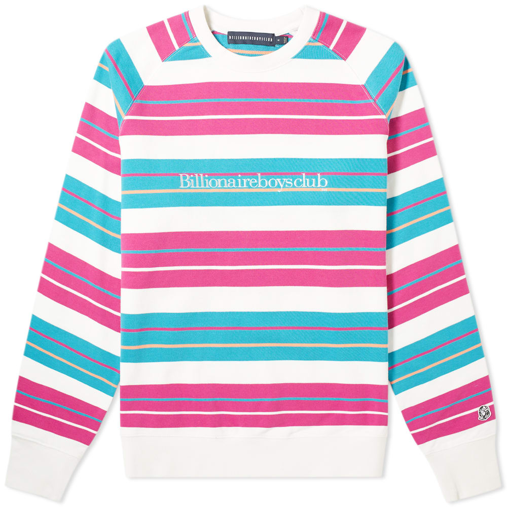 Billionaire Boys Club Multi Stripe Raglan Sweat White | END. (US)