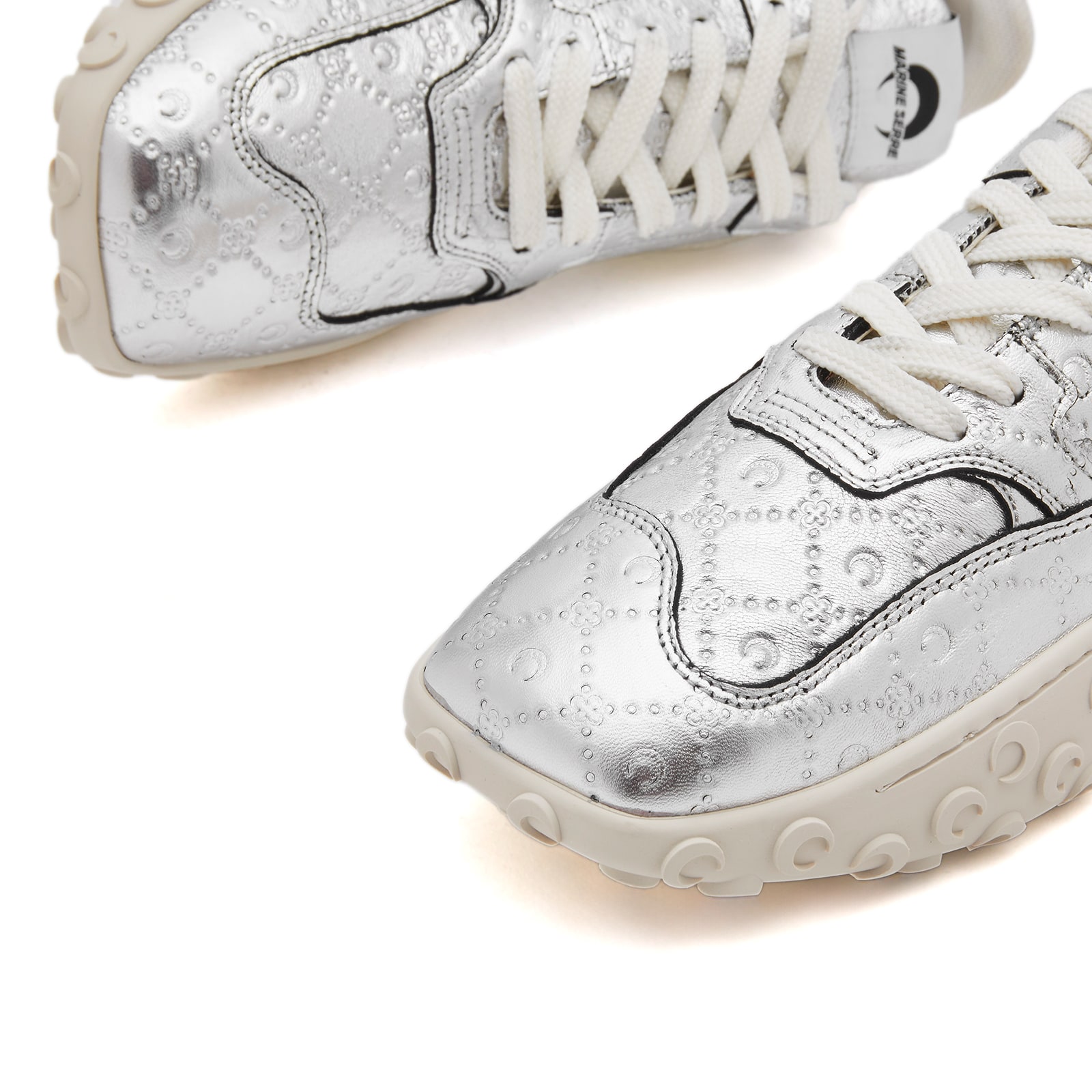 MARINE SERRE Marine Serre Laminated Leather Moon Sneakers