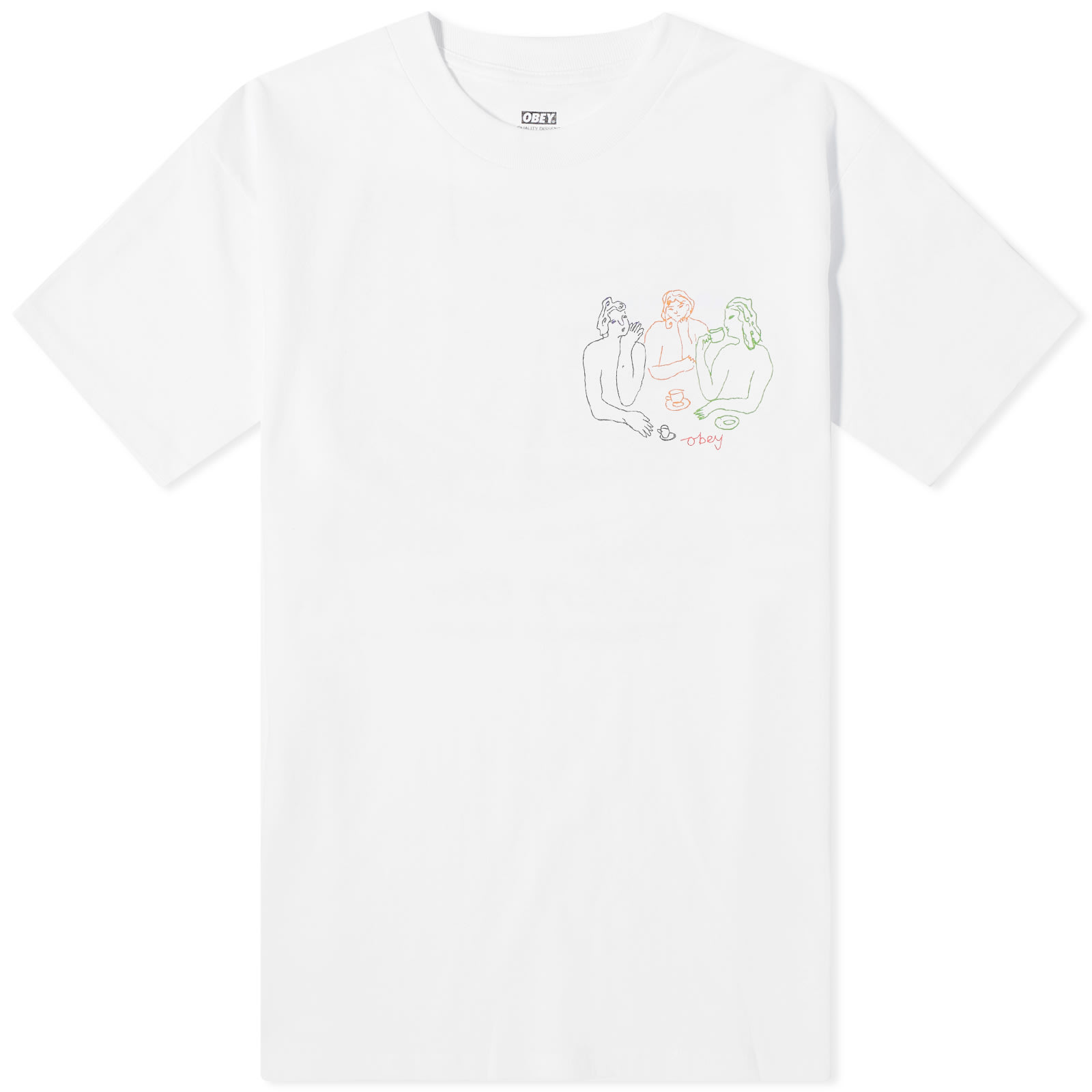 Obey Men’s Cup of Tea T-Shirt White