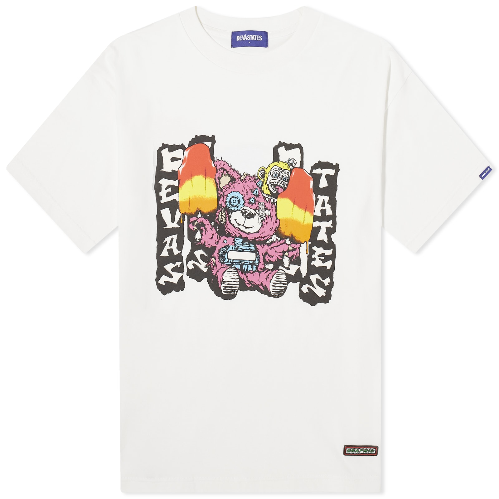 Deva States Men’s Meltdown T-Shirt Off White