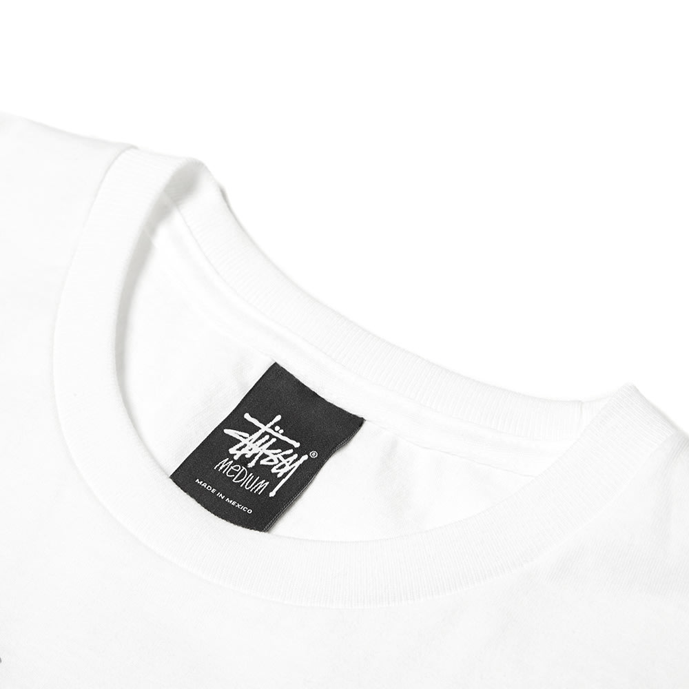 Stussy Worldwide 8 Ball Tee White | END 