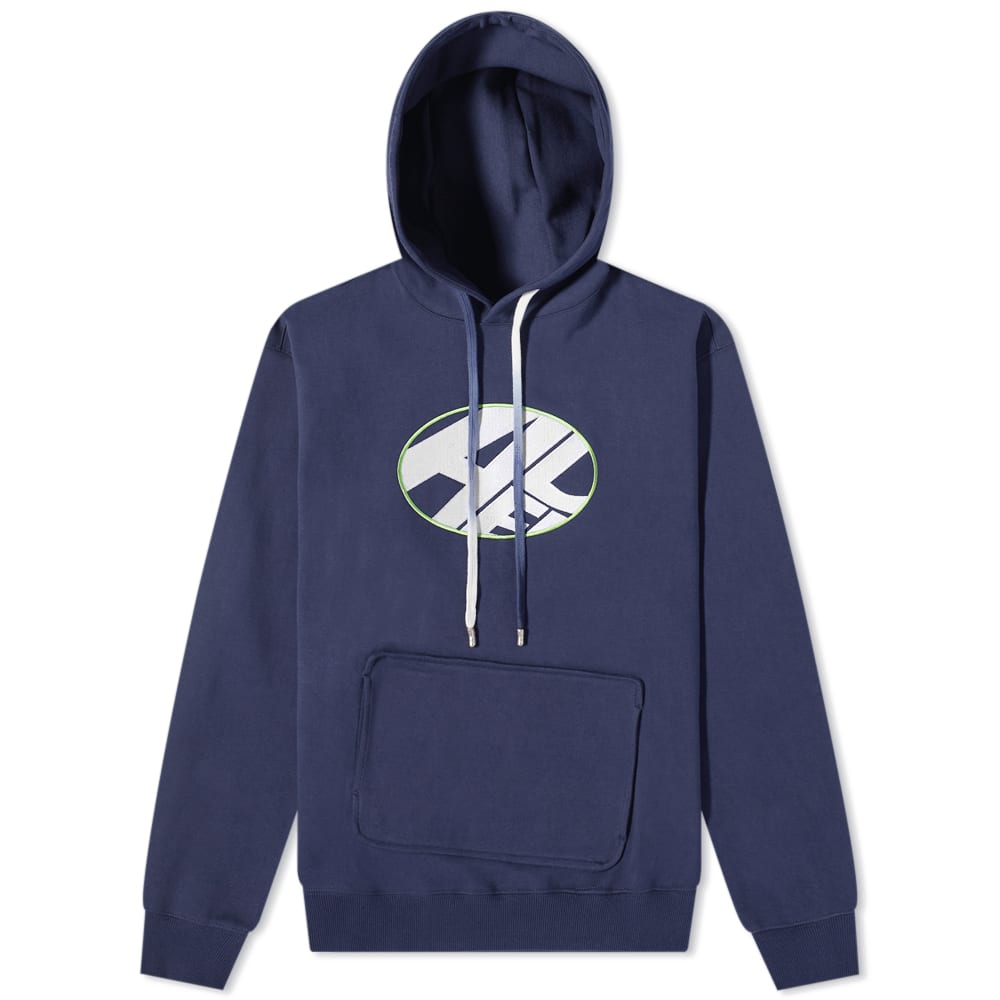 ★ADERERROR★ Distort logo hoodie Navy Ader Error - Distort Logo Hoodie | HBX - Globally Curated