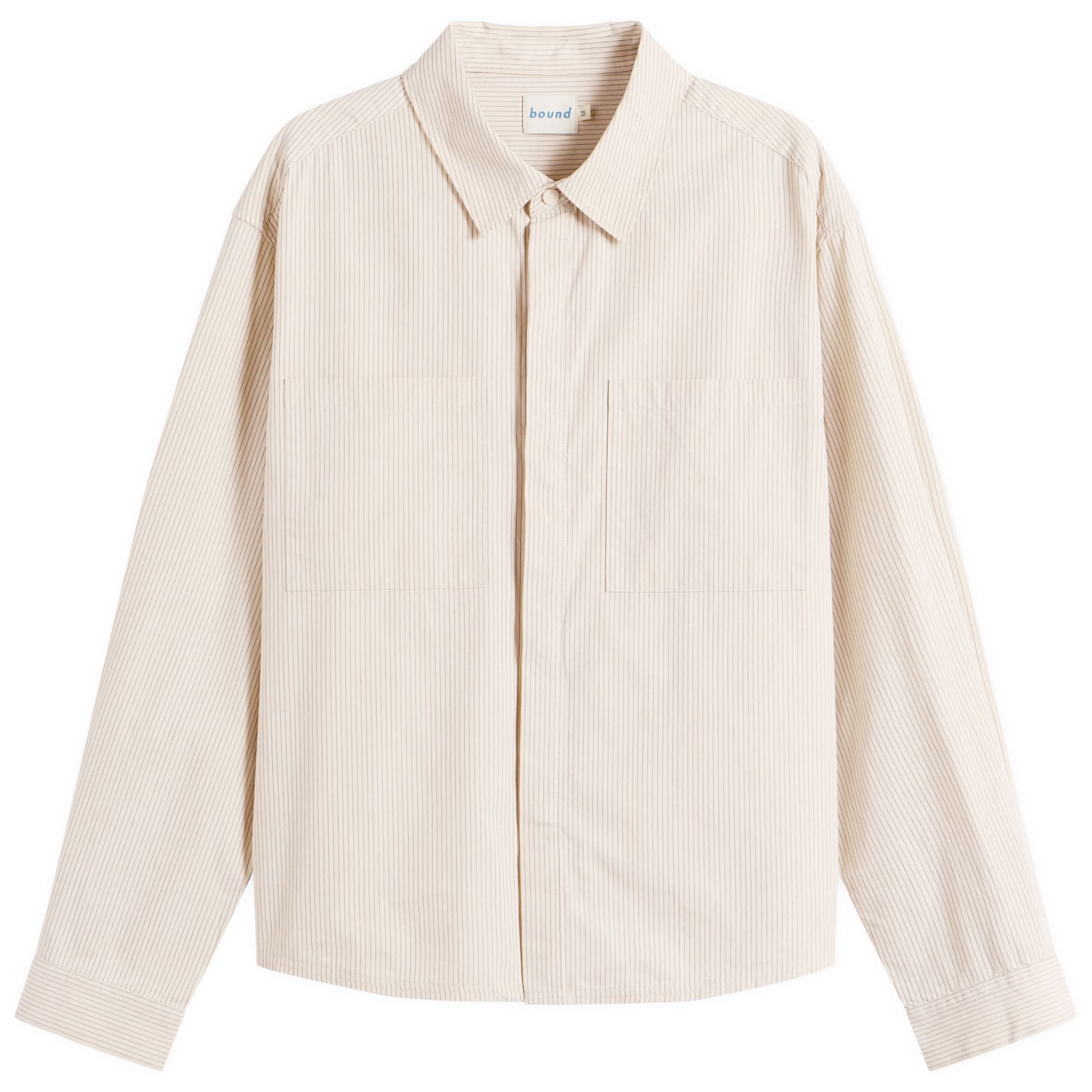 Bound Men’s Lordelo Stripe Longsleeve Shirt Ecru