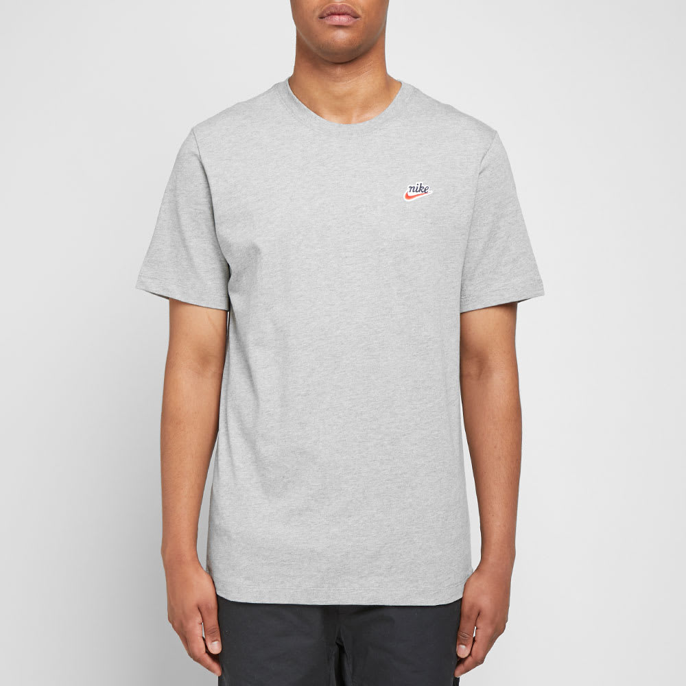 Nike heritage t shirt grey clearance