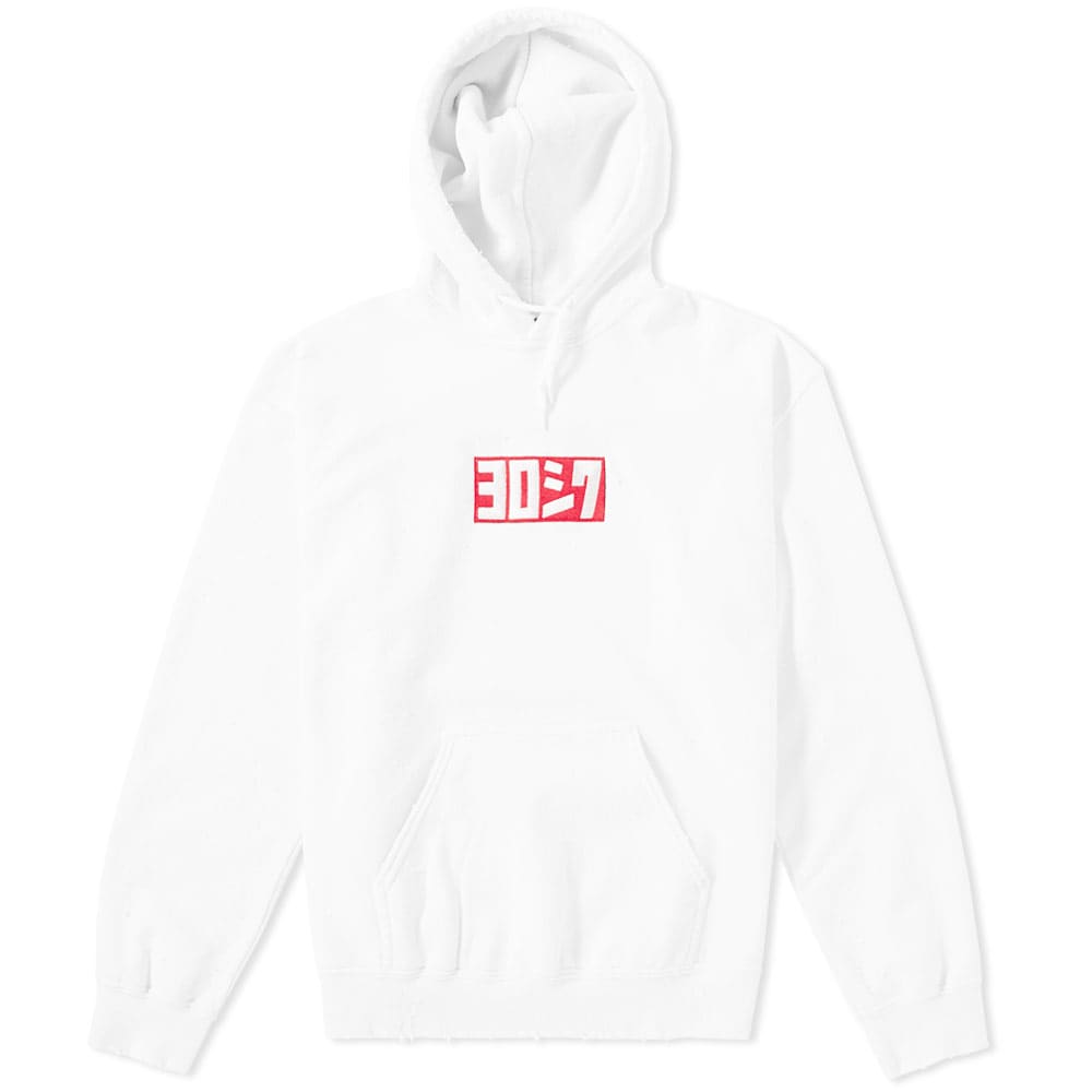 Masters of rethinking everyday silhouettes and transforming them into forward-thinking pieces, Sasquatchfabrix. have used their innovative details to update this cotton constructed Yoroshiku damaged hoody. While the sweat features the typical drawstring hood and kangaroo pocket that would be found on a hoody, Sasquatchfabrix’s distinct aesthetic can be seen in the embroidered graphic to the chest, distressed appearance and zip-up side seams; Japanese design meets contemporary styling.

100% Cotton
Zipped Side Seams
Distressed Appearance
Kangaroo Pocket
Embroidered Graphic to Front
Drawstring Hood
Ribbed Cuffs & Hem