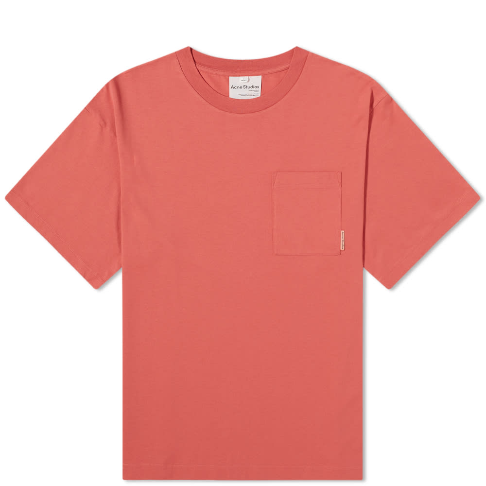 Acne Studios Extorr Pocket Pink Label T-Shirt Rose Pink