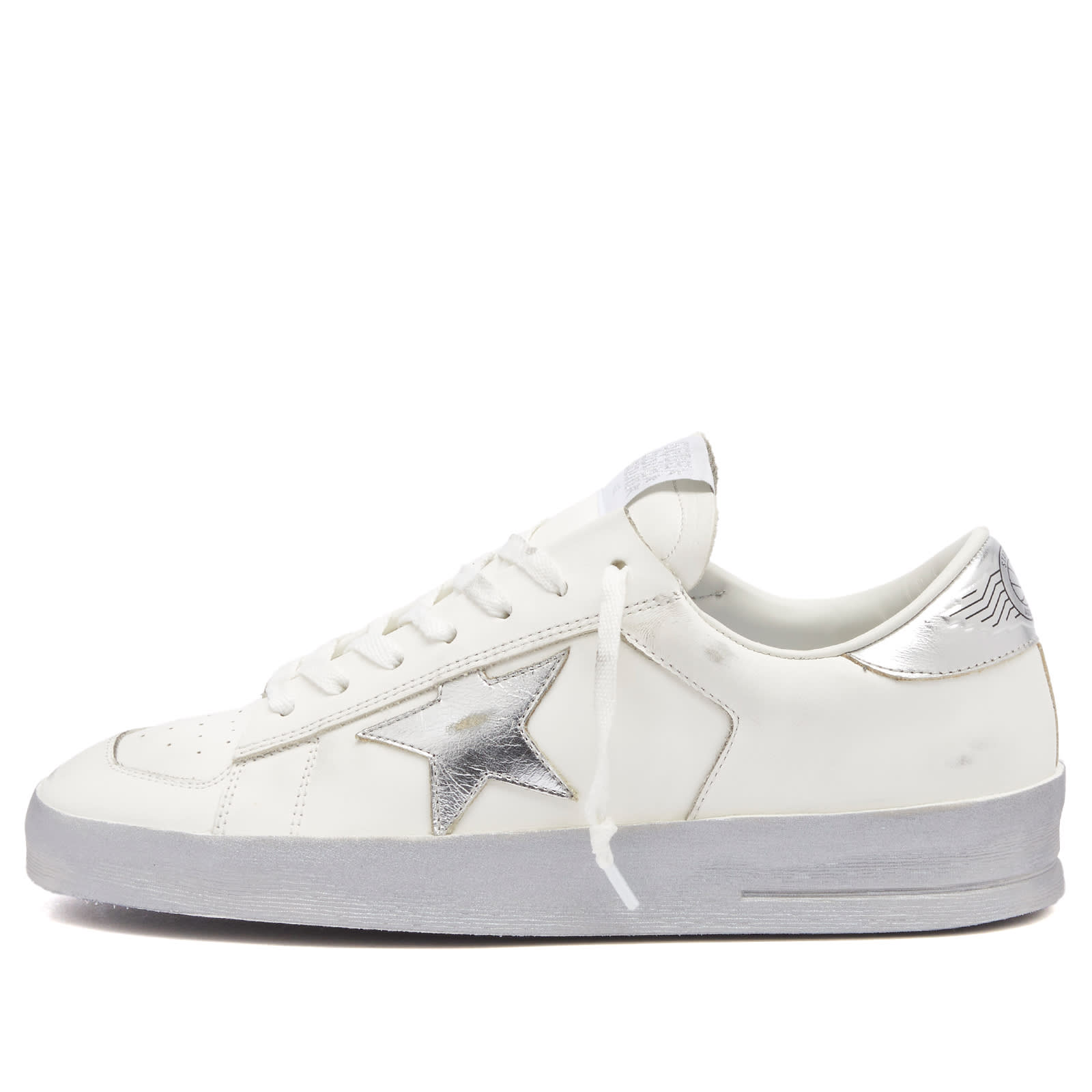Golden Goose Women's White/Silver Stardan Sneaker