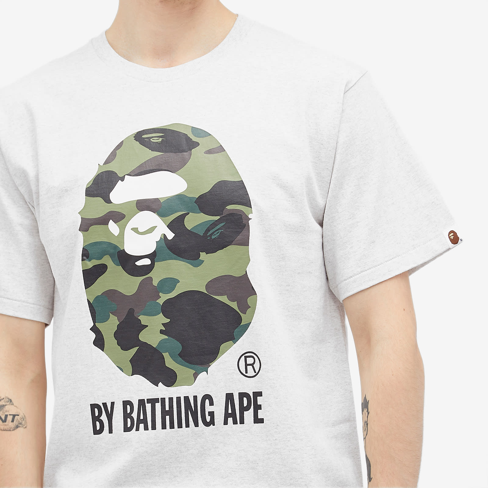 A BATHING APE STA CAMOtシャツ　Lサイズ Vintage BAPE STA camo shirt a bathing ape star NIGO Gray