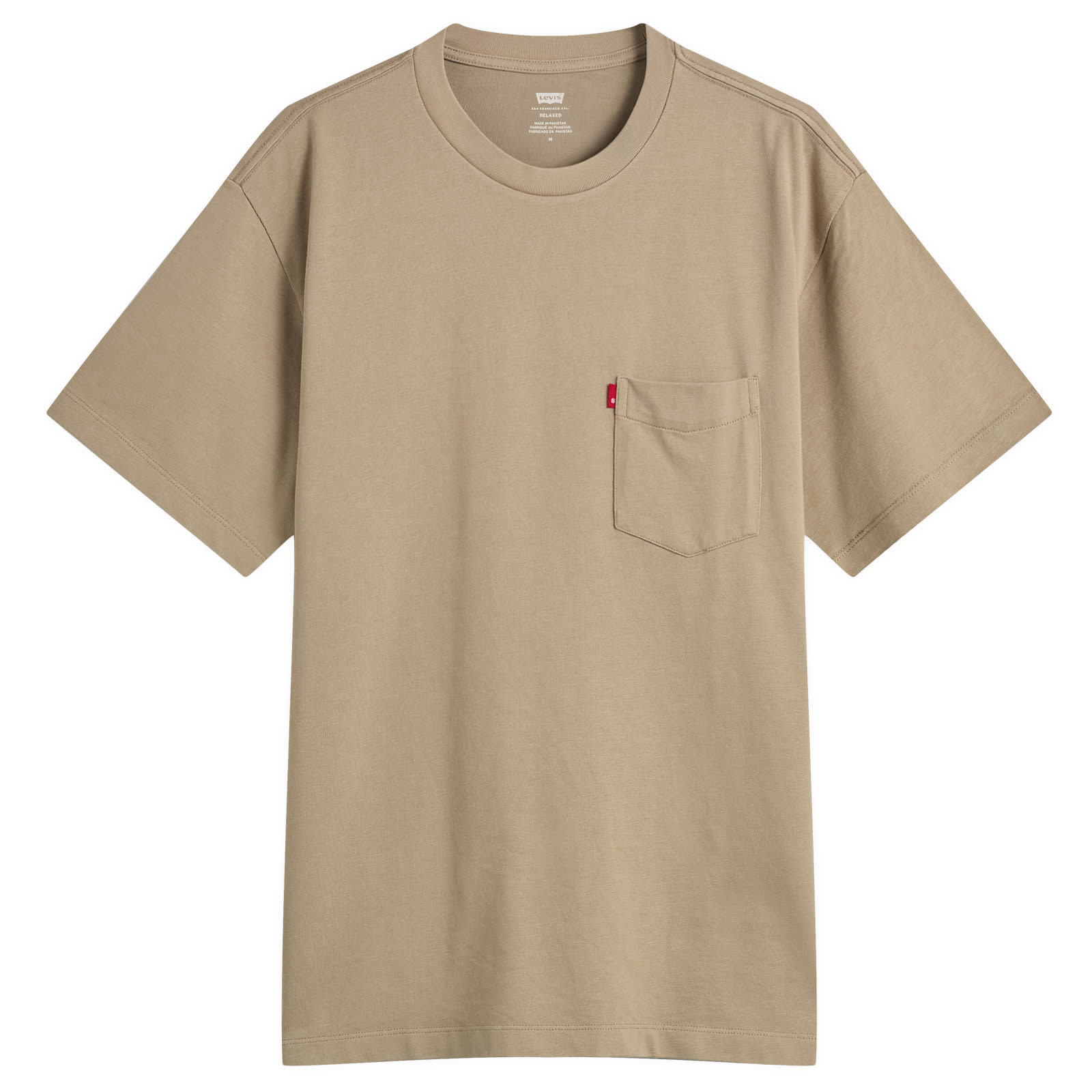 Levi’s Men’s Red Tab Exclusive Heavyweight Pocket T-Shirt Vintage Khaki