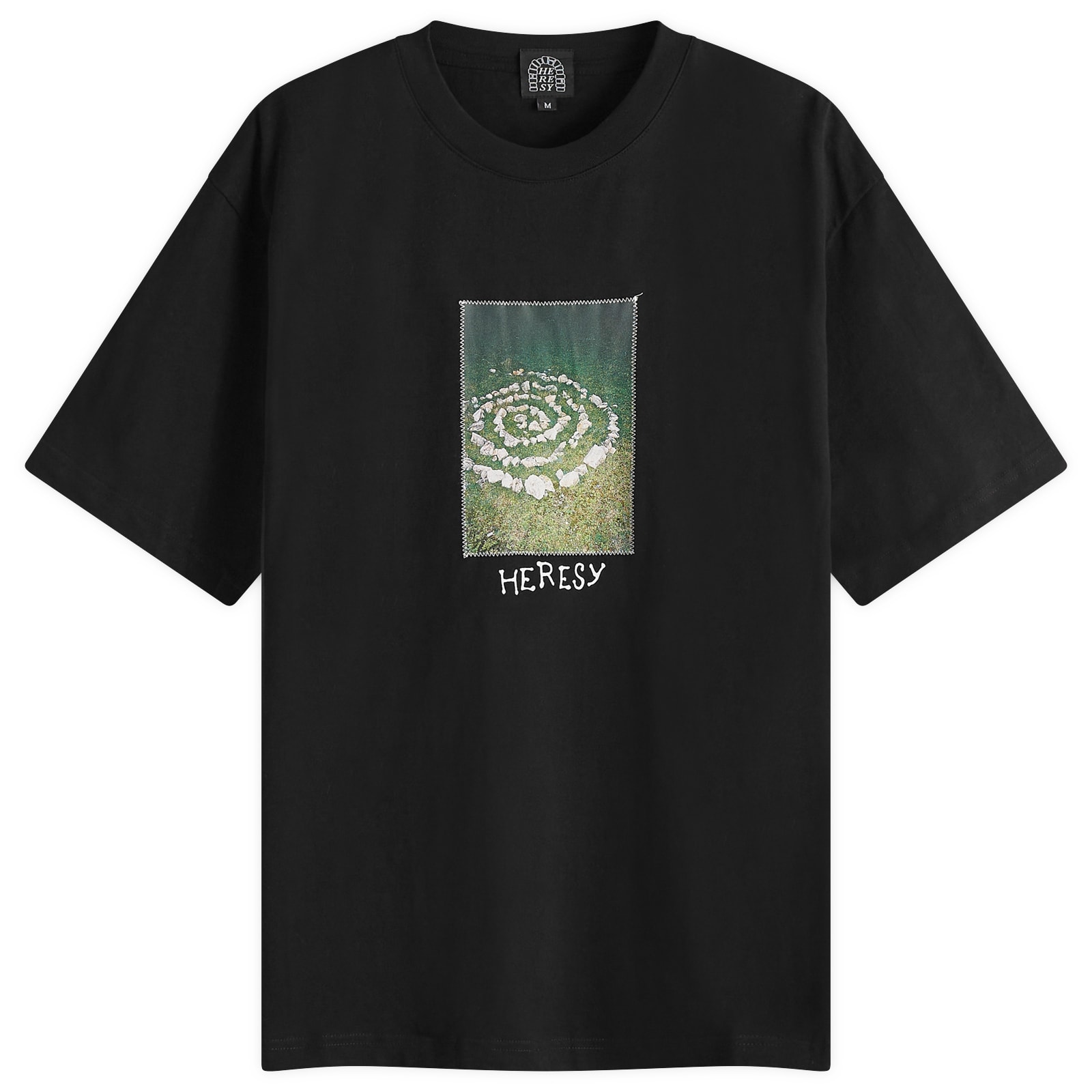 Heresy Men's Spiral T-Shirt Black - Curated Menswear