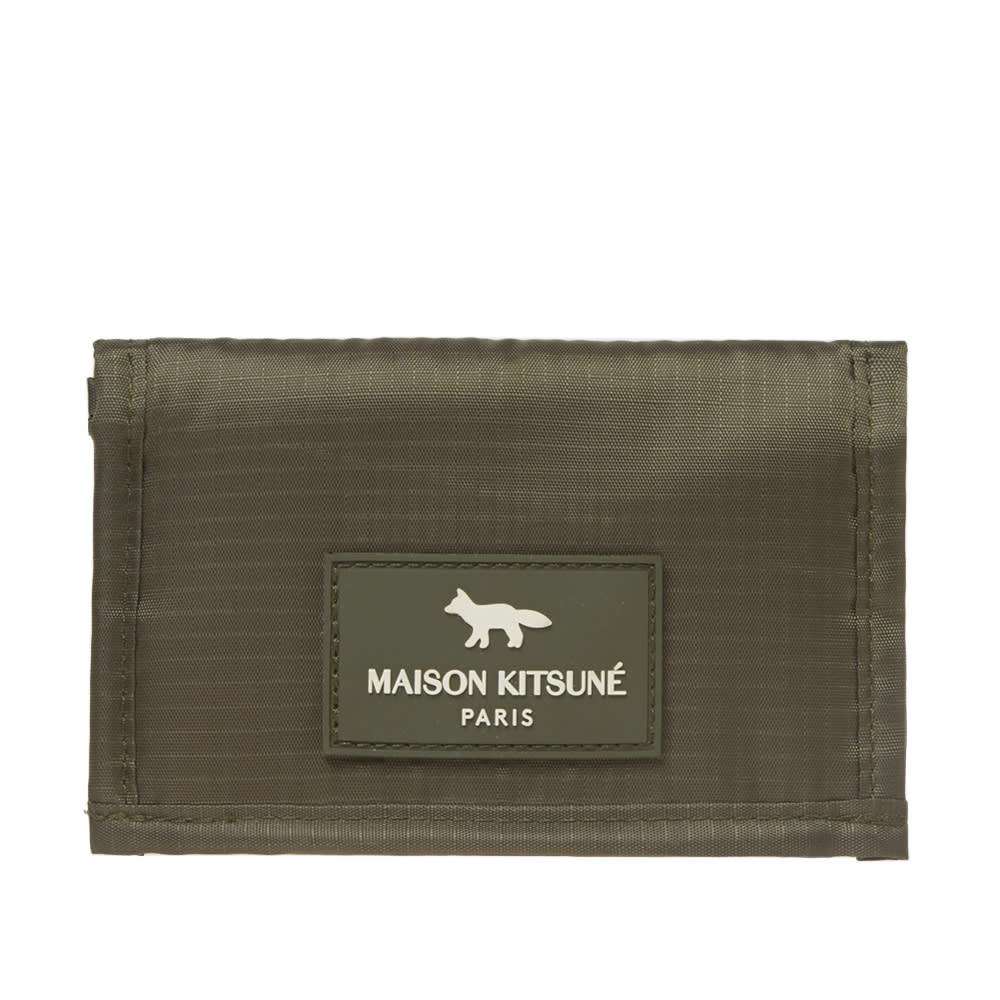 Maison Kitsuné Velcro Ripstop Wallet Khaki END. (UK)