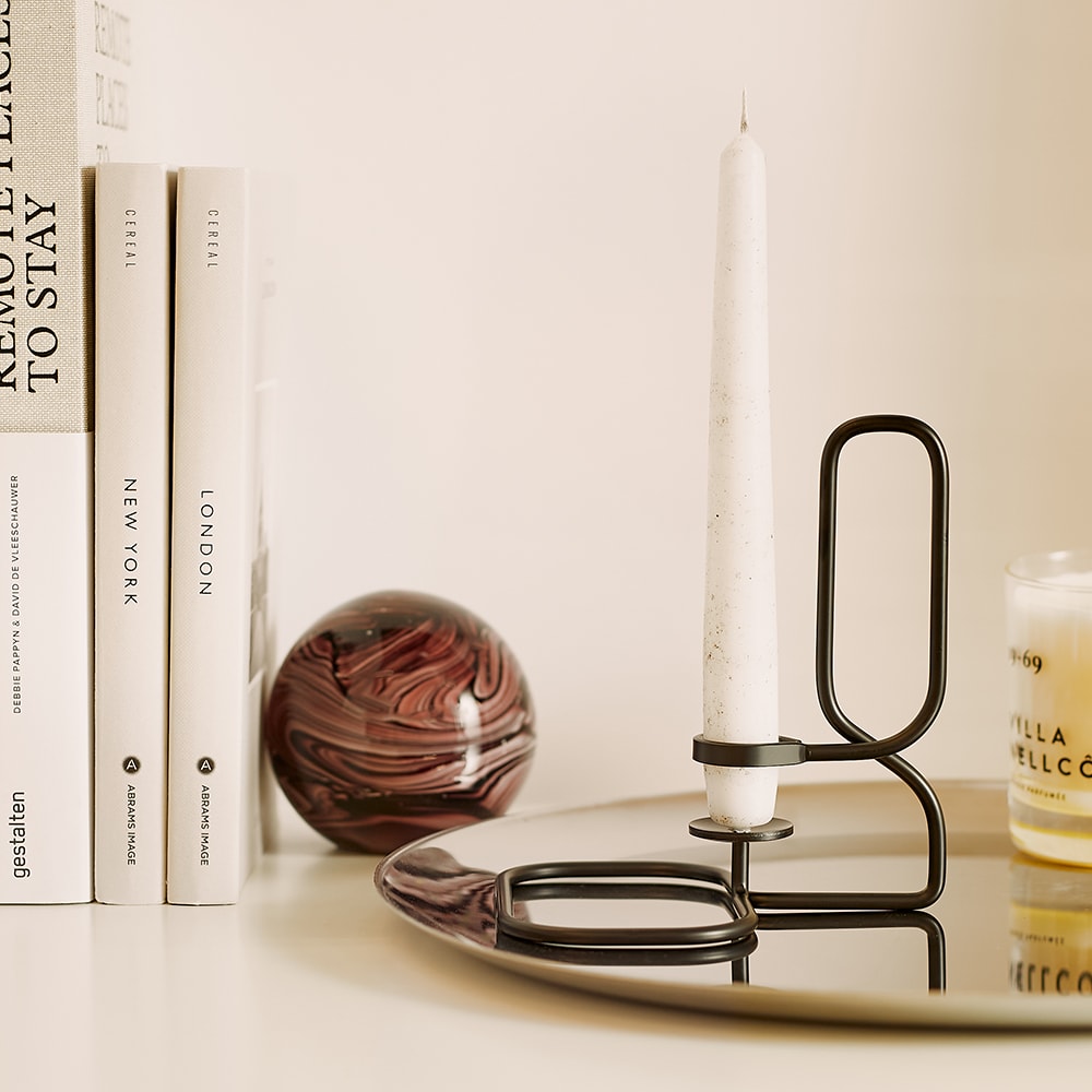 HAY Lup Candle Holder Black END. (UK)