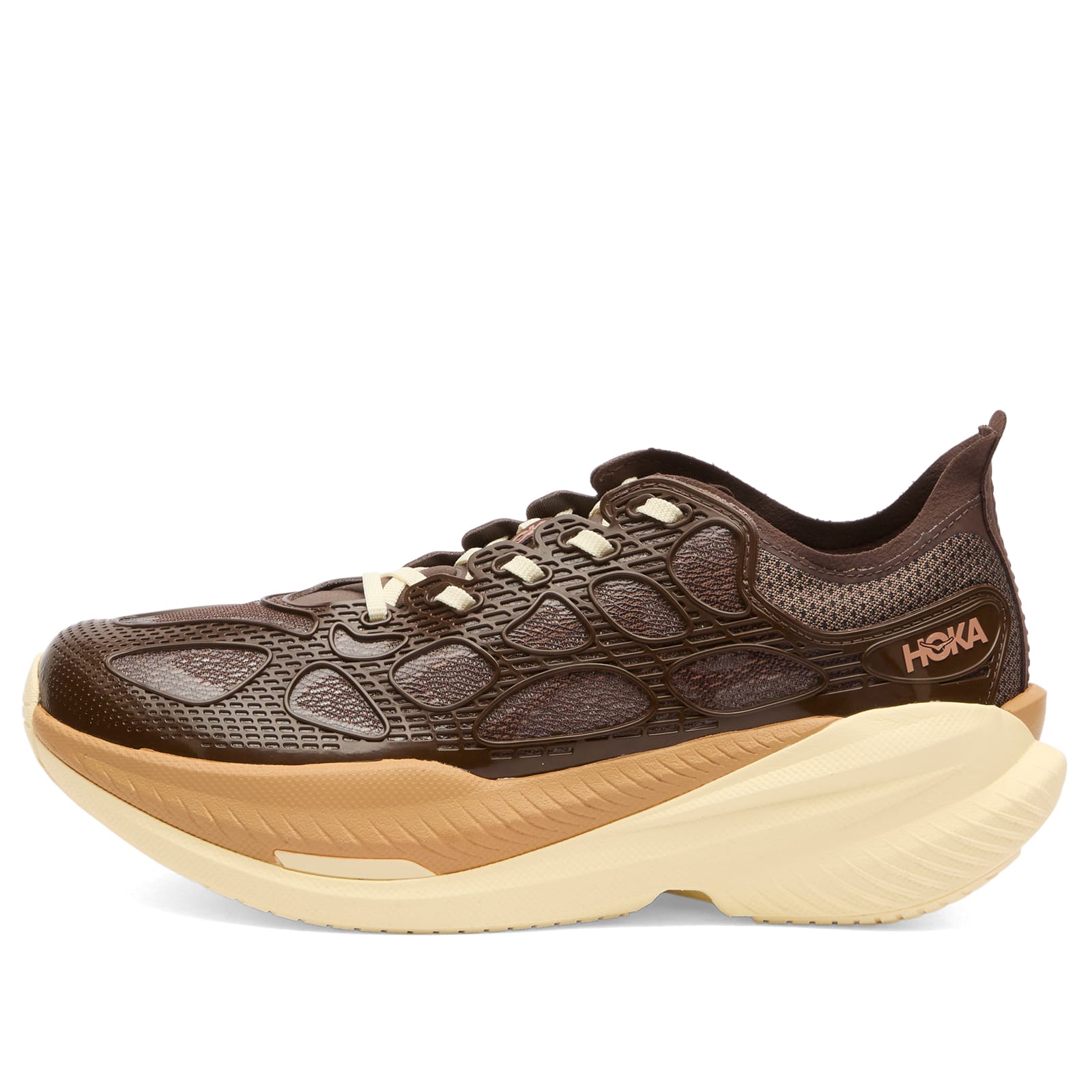 HOKA ONE ONE U Mach X Caged Sneaker in Walnut/Maple - 1168932-WNTM