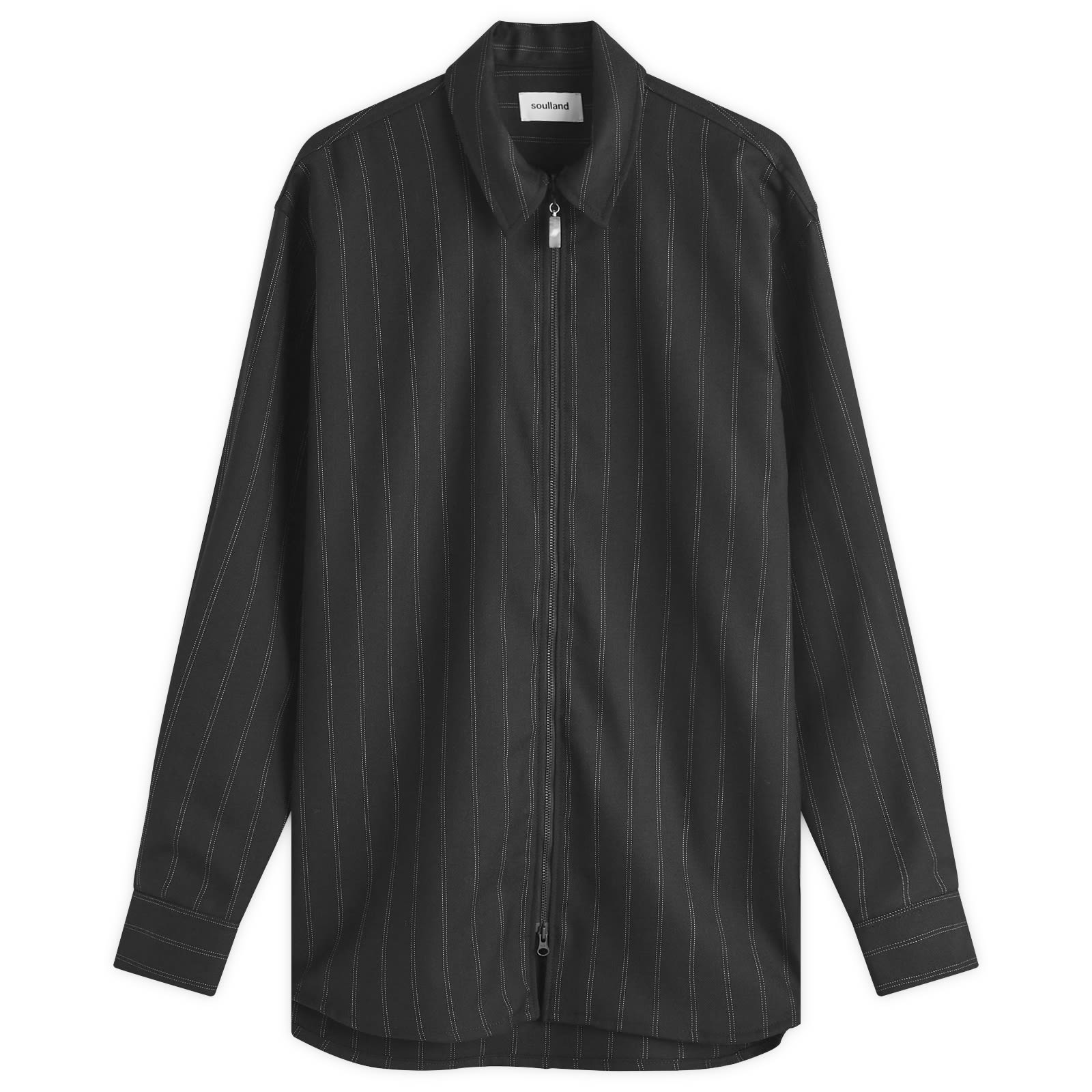 Soulland Men’s Derry Zip Shirt Jacket Black
