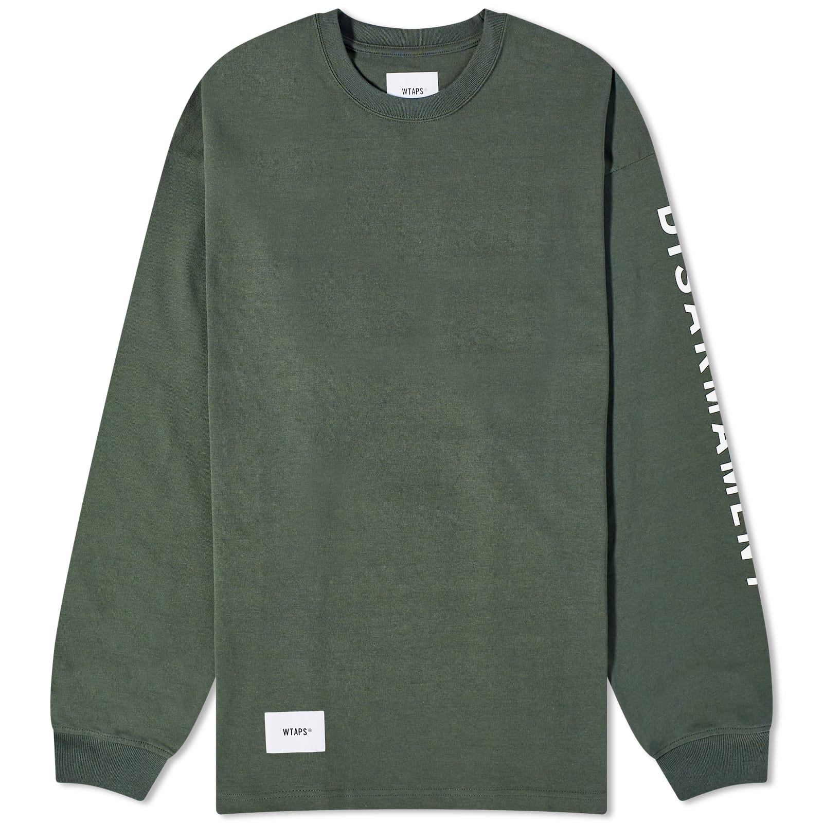 WTAPS Long Sleeve 11 Disarmament T-Shirt Olive Drab | END. (GB)
