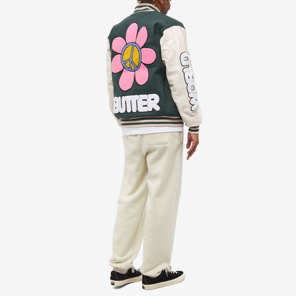 Butter Goods World Peace Varsity Jacket Forest Green END. (SG)