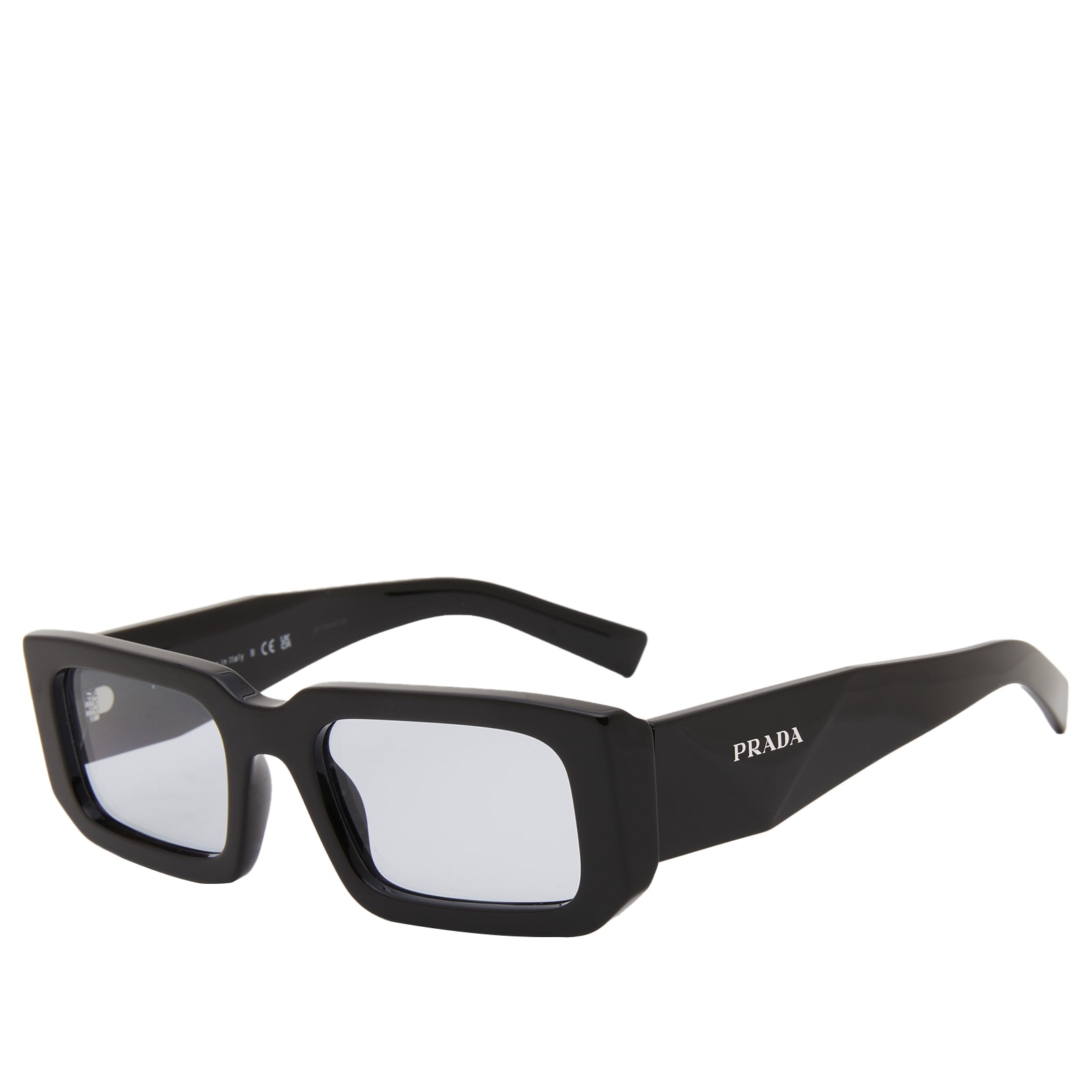 Prada Eyewear Men's Black/Light Blue 06Ys Sunglasses