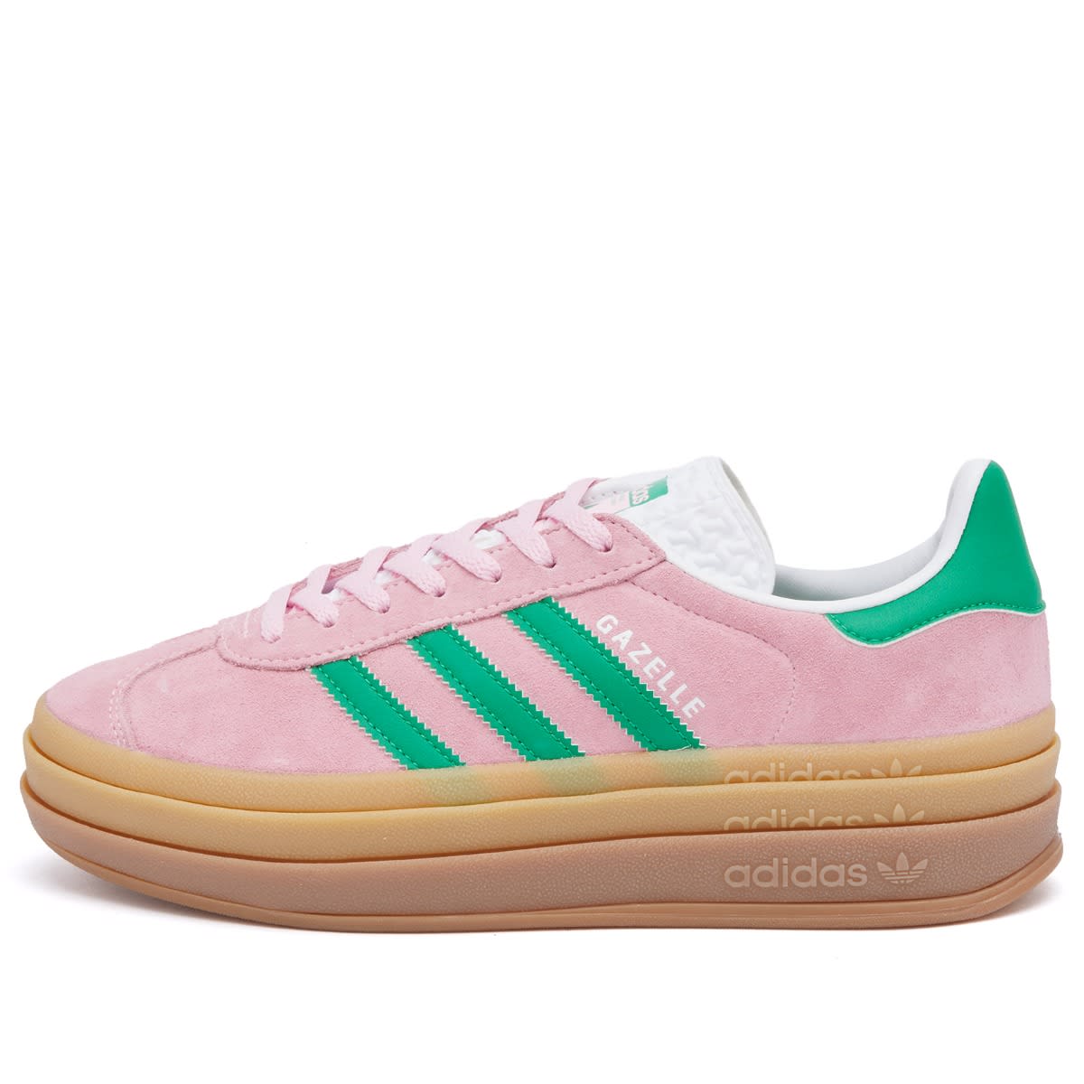Adidas Gazelle Bold W True Pink, Green & Ftwr White | END. (CA) Adidas Gazelle Bold W True Pink, Green & Ftwr White | END. (CA)